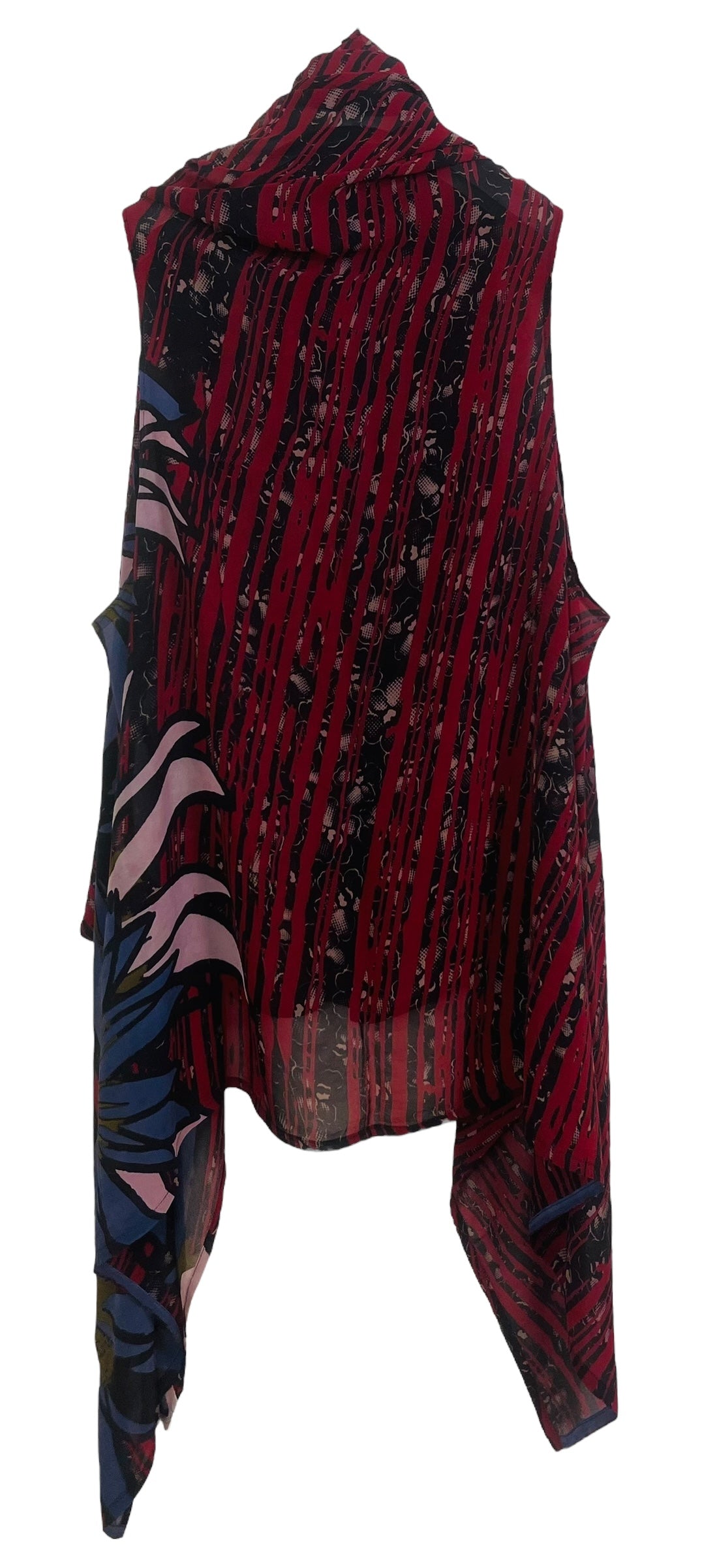 PRG7440 Sheer Wabi Sabi Pure Silk Versatile Vest