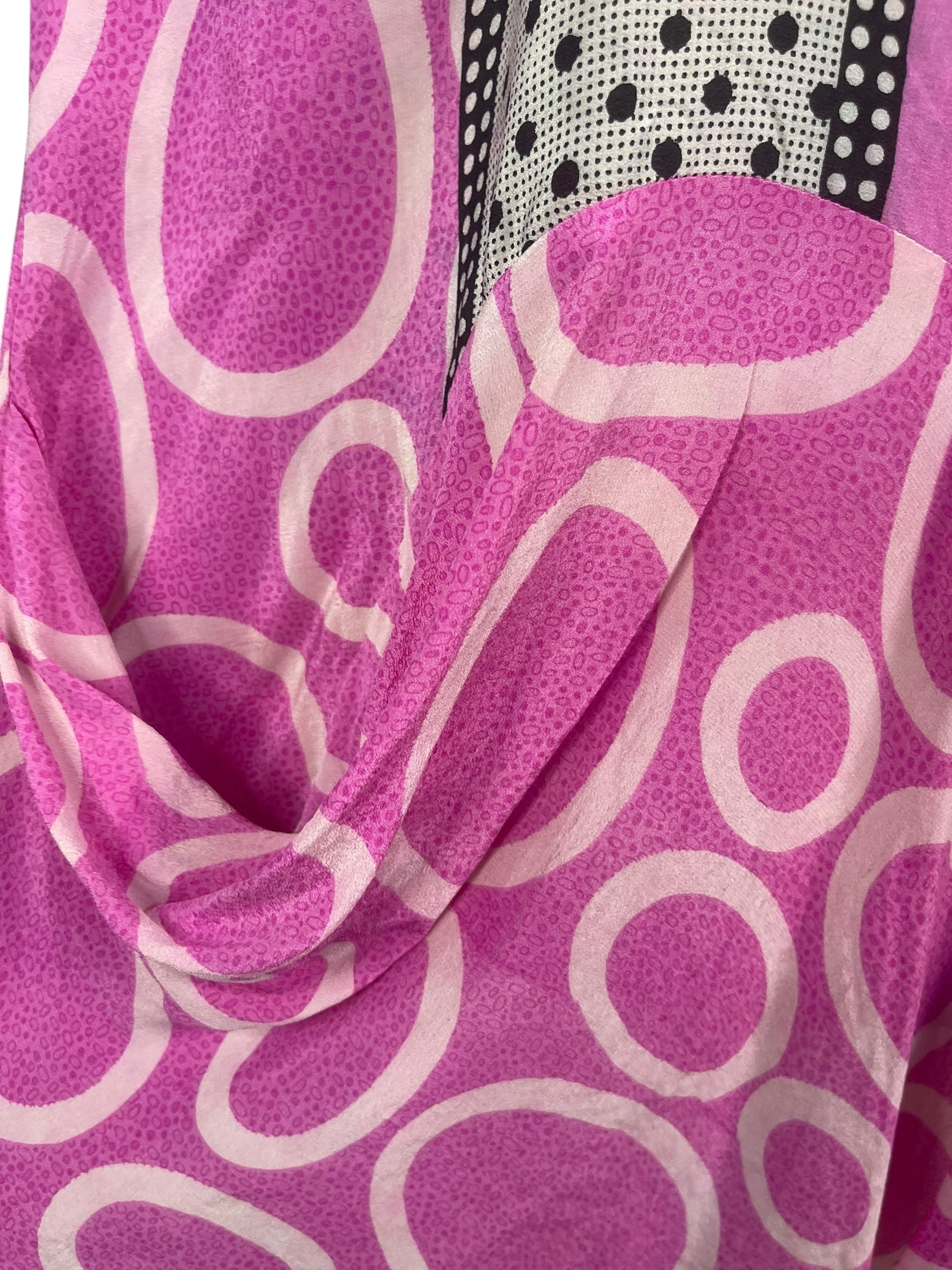 PRC7943 Wabi Sabi Pure Silk Self Pocket Tunic Dress