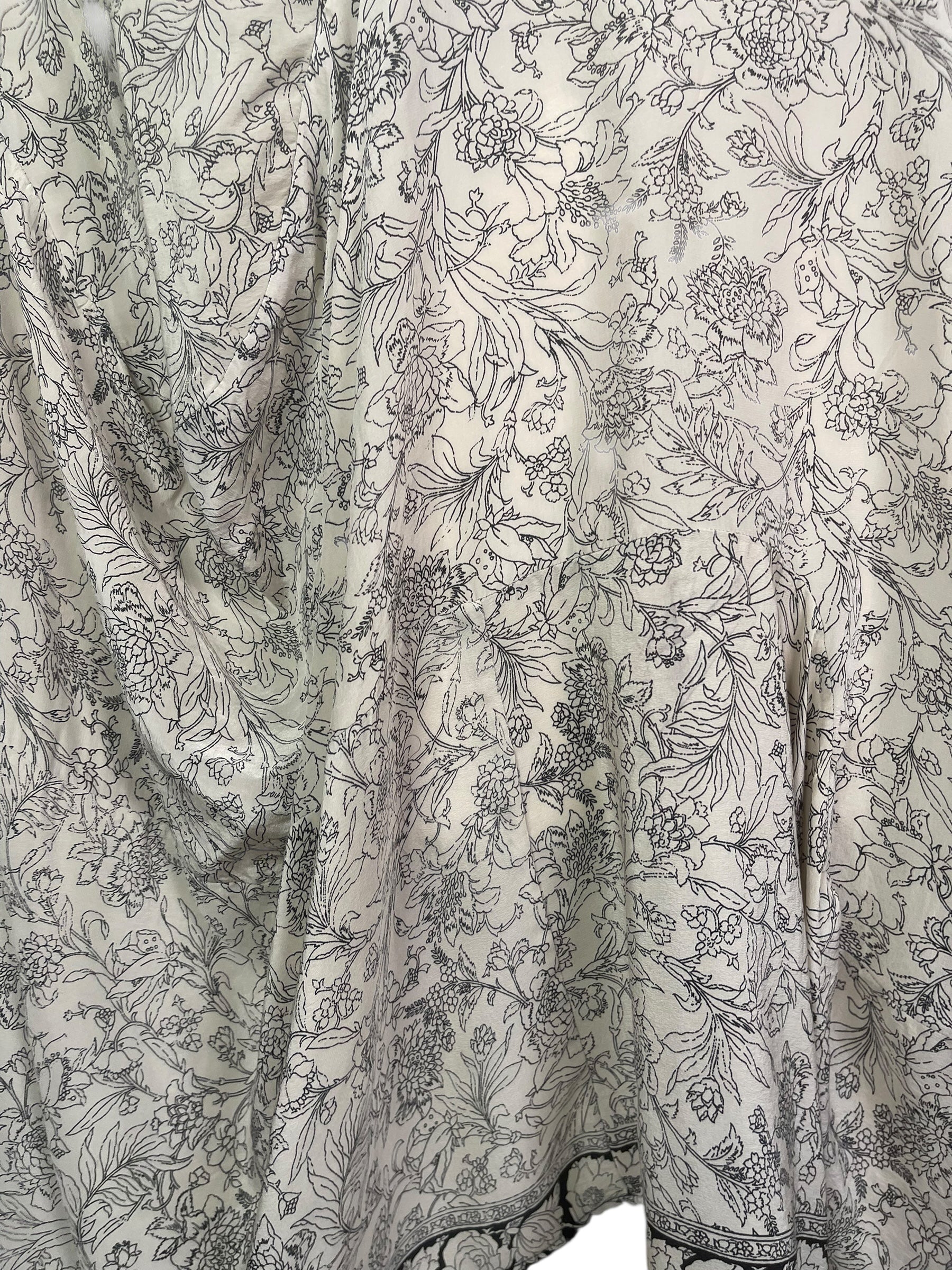 PRC8455 Wabi Sabi Sculptural Silk Long Tunic Dress