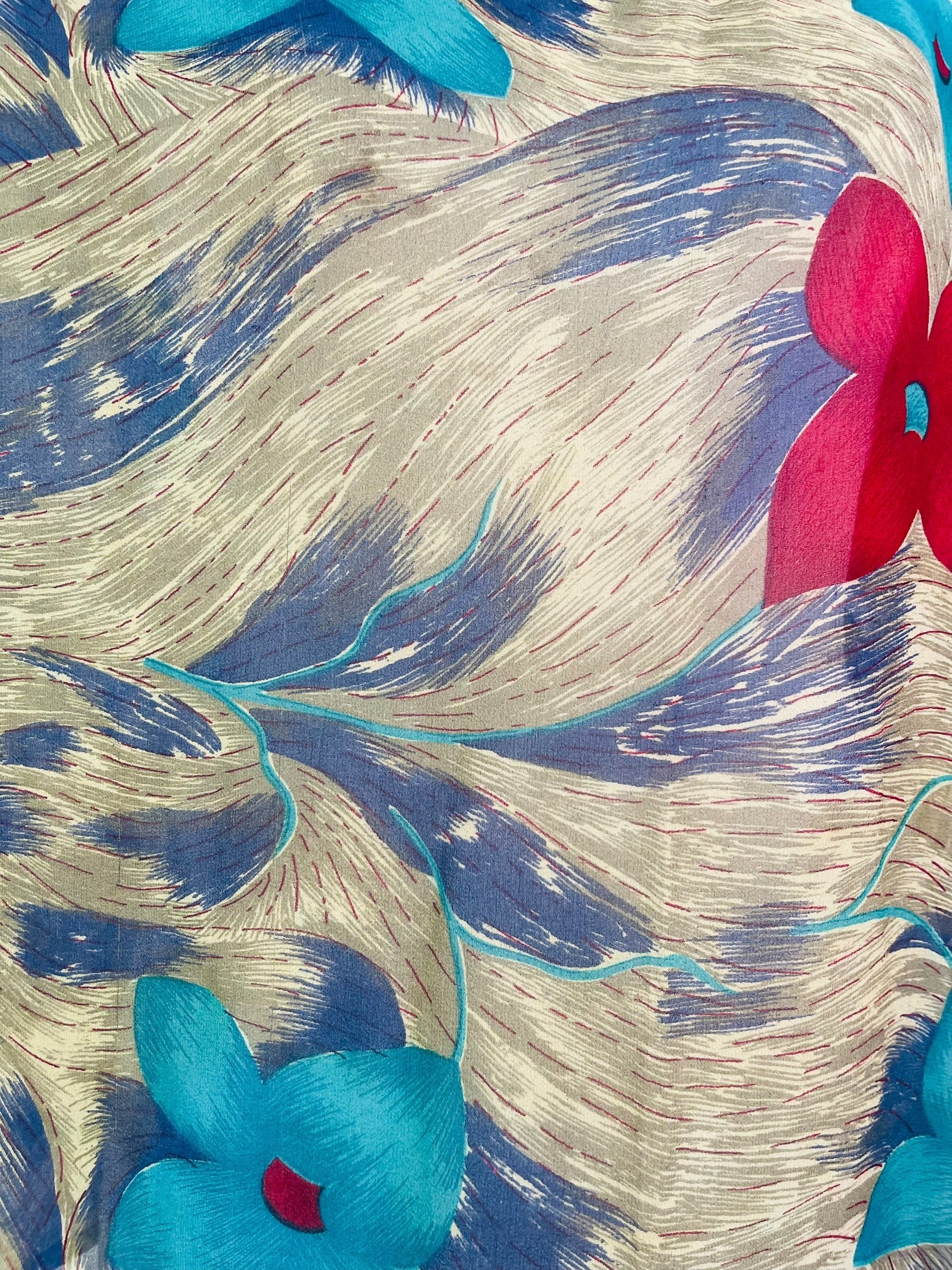 PRG6843 Sheer Avatar Pure Silk Side Slit Top