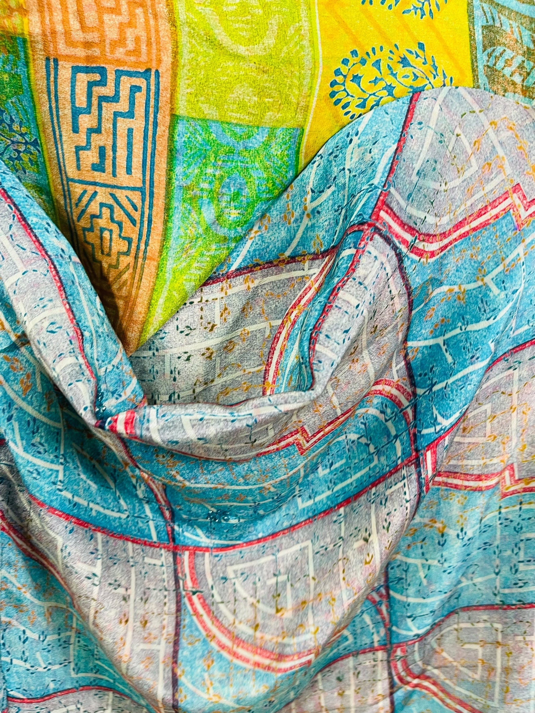 PRC6837 Wabi Sabi Pure Silk Self Pocket Tunic Dress