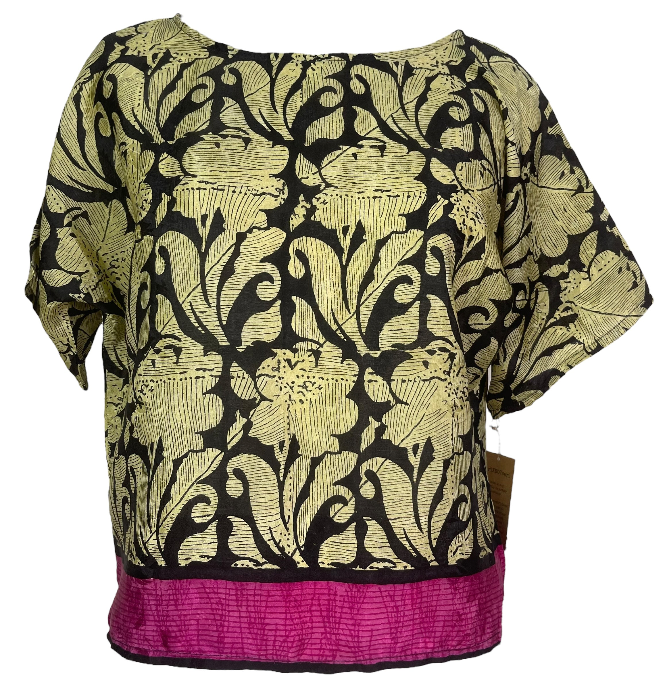 PREVIEW PRC7800 Wabi Sabi Pure Silk Boxy Top