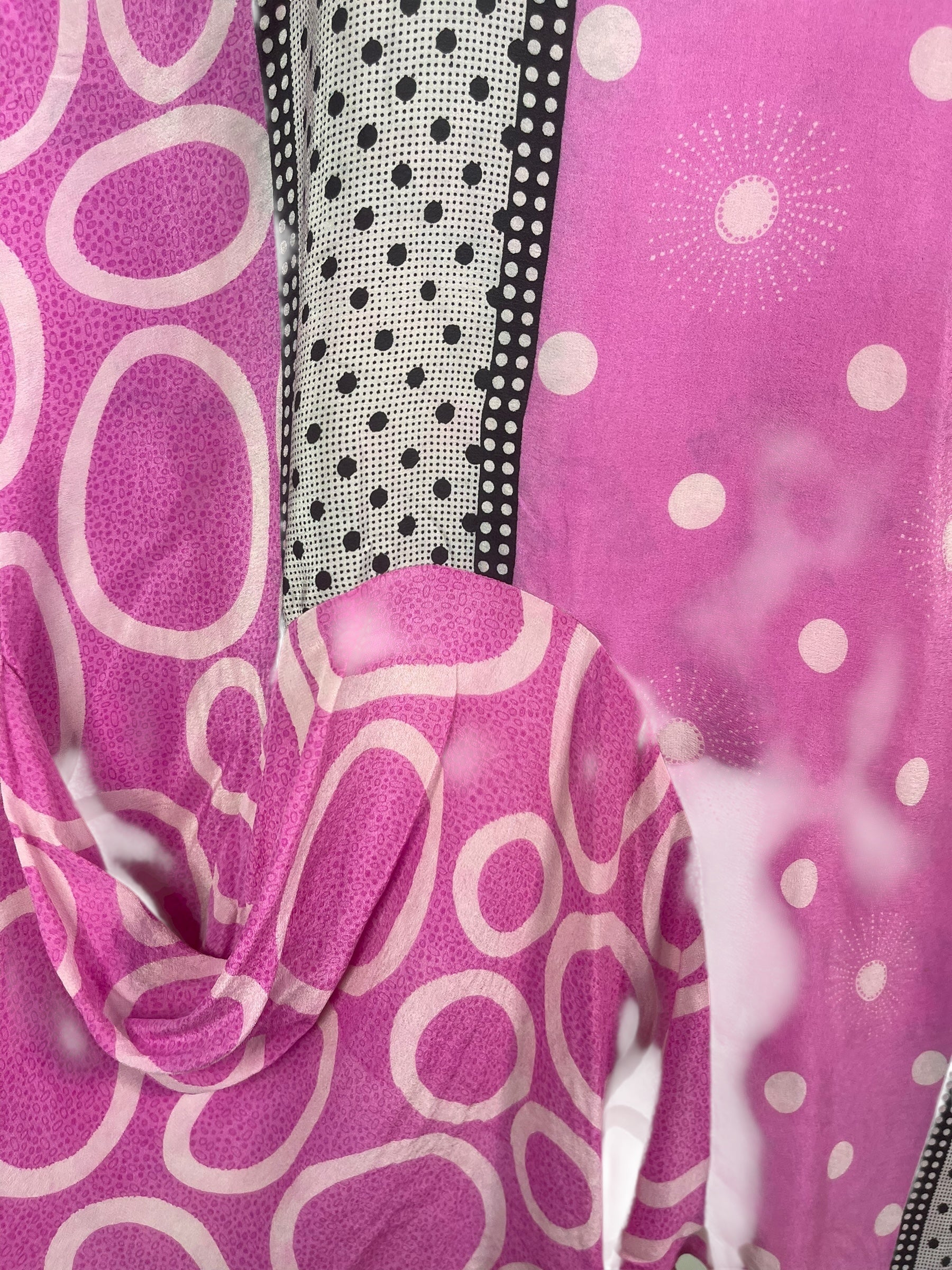 PRC7943 Wabi Sabi Pure Silk Self Pocket Tunic Dress