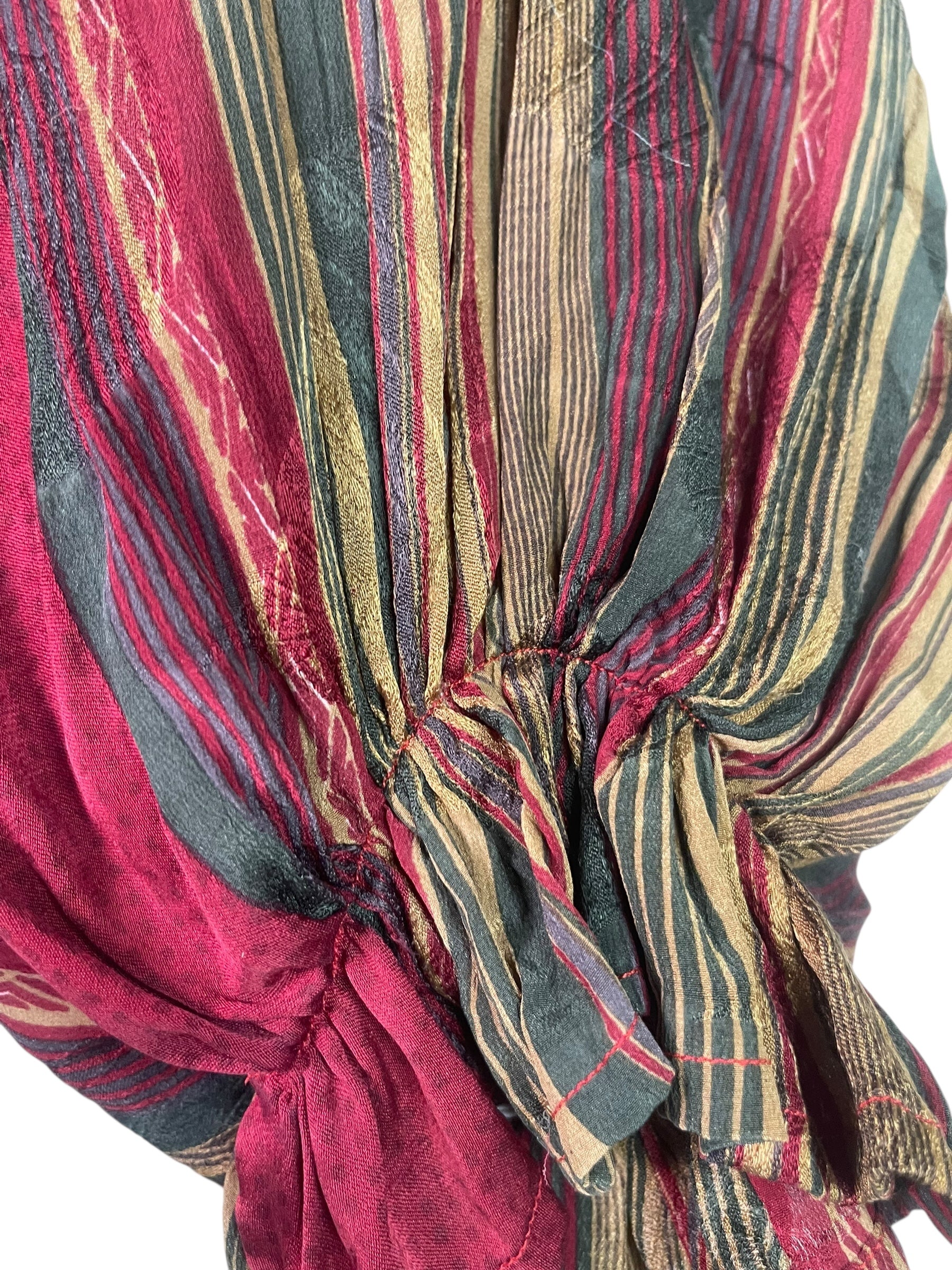 PREVIEW PRC8296B Wabi Sabi Pure Silk Bolero by MARCH2026 – Handmade ethical Bolero from sariKNOTsari using upcycled silk. Designed in Canada for travel and slow fashion, loved from Toronto to LA to Sydney. Featuring Zsiska, Bryn Walker and Artisan Leather coats by Rejean Pepin, Pepin designs