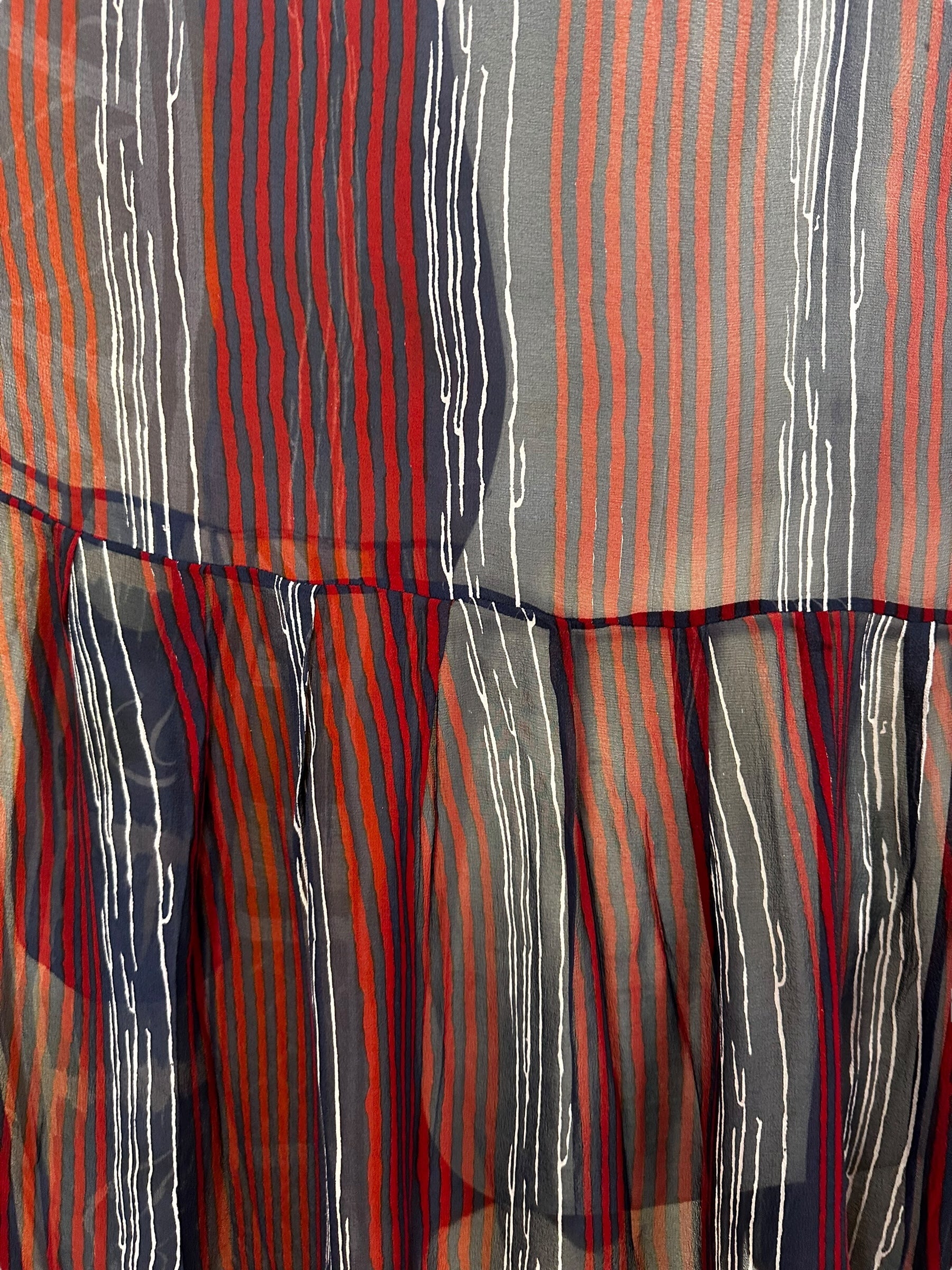 PRG6757 Sheer Wabi Sabi Pure Silk Boxy Babydoll Dress