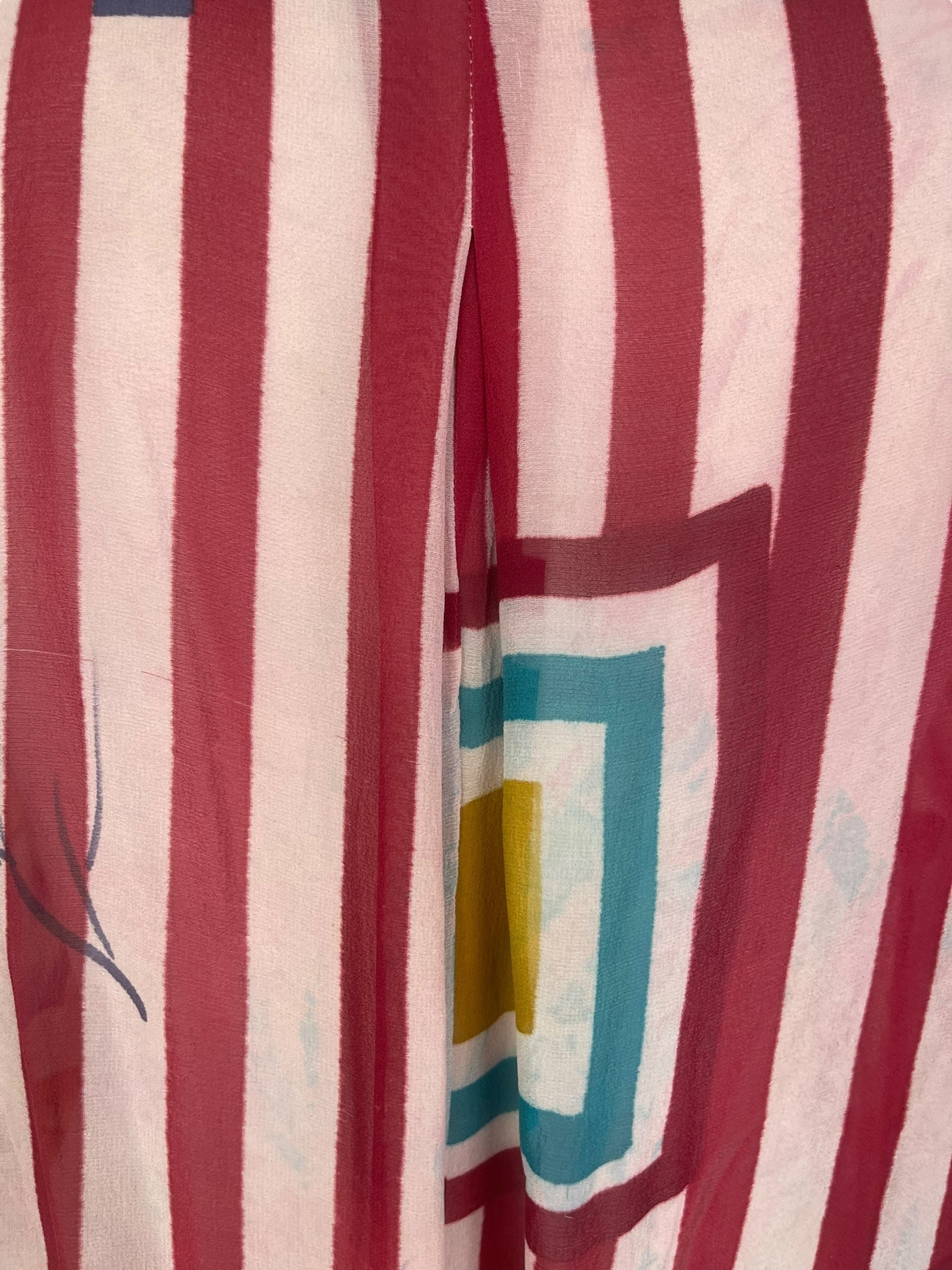 PRG7789 Sheer Wabi Sabi Pure Silk Self Pocket Tunic Dress