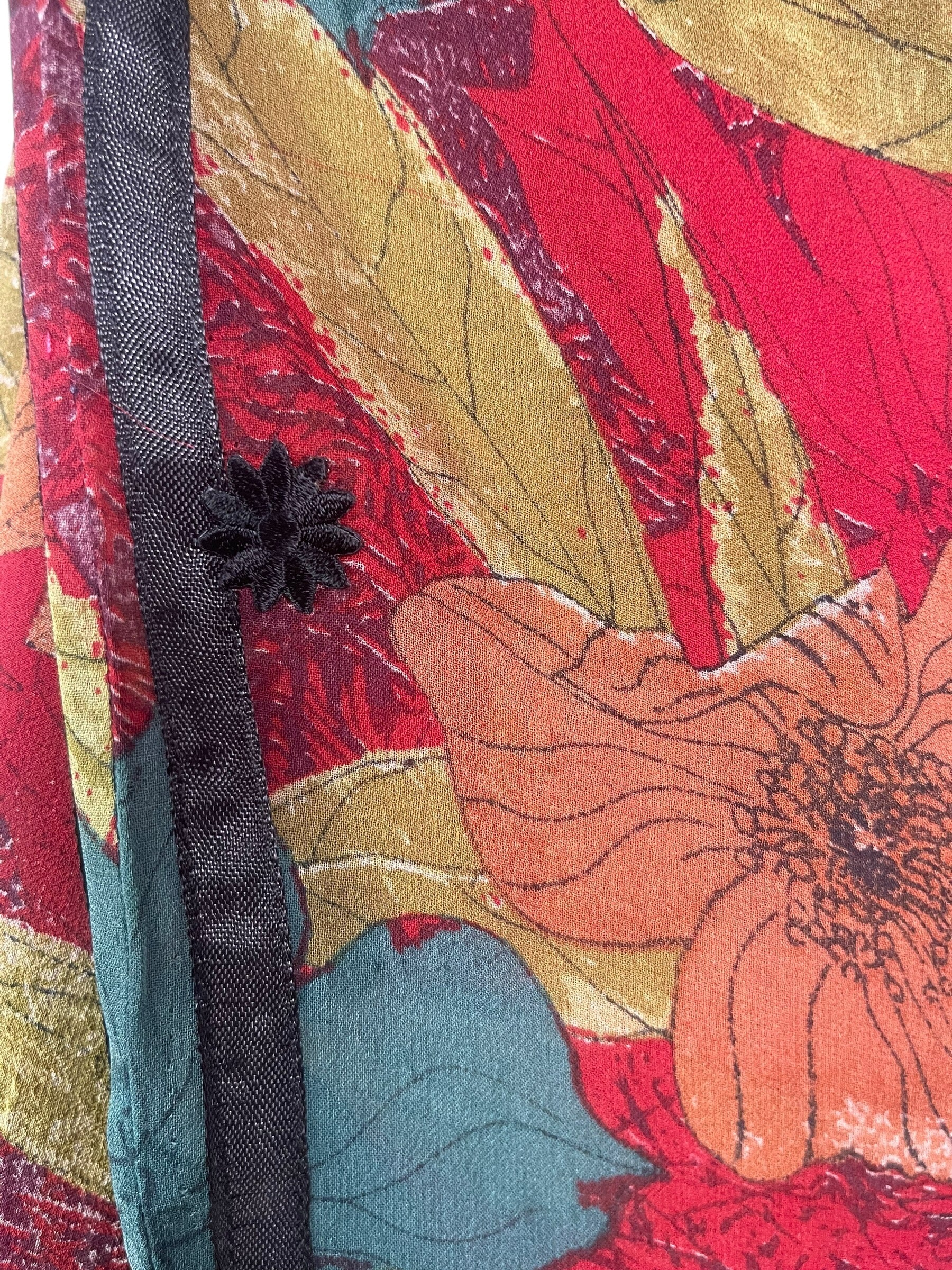 PRG8120 Sheer Avatar Pure Silk Cardigan by DECEMBER2025 – Handmade ethical Cardigan from sariKNOTsari using upcycled silk. Designed in Canada for travel and slow fashion, loved from Toronto to LA to Sydney.