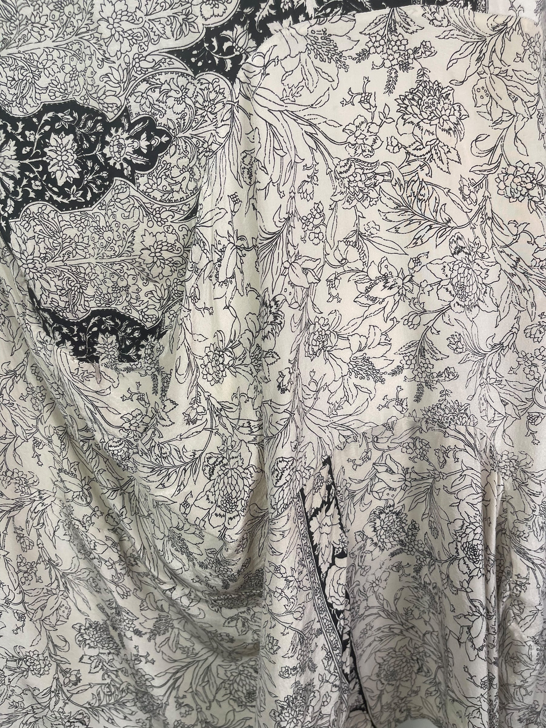 PRC8455 Wabi Sabi Sculptural Silk Long Tunic Dress