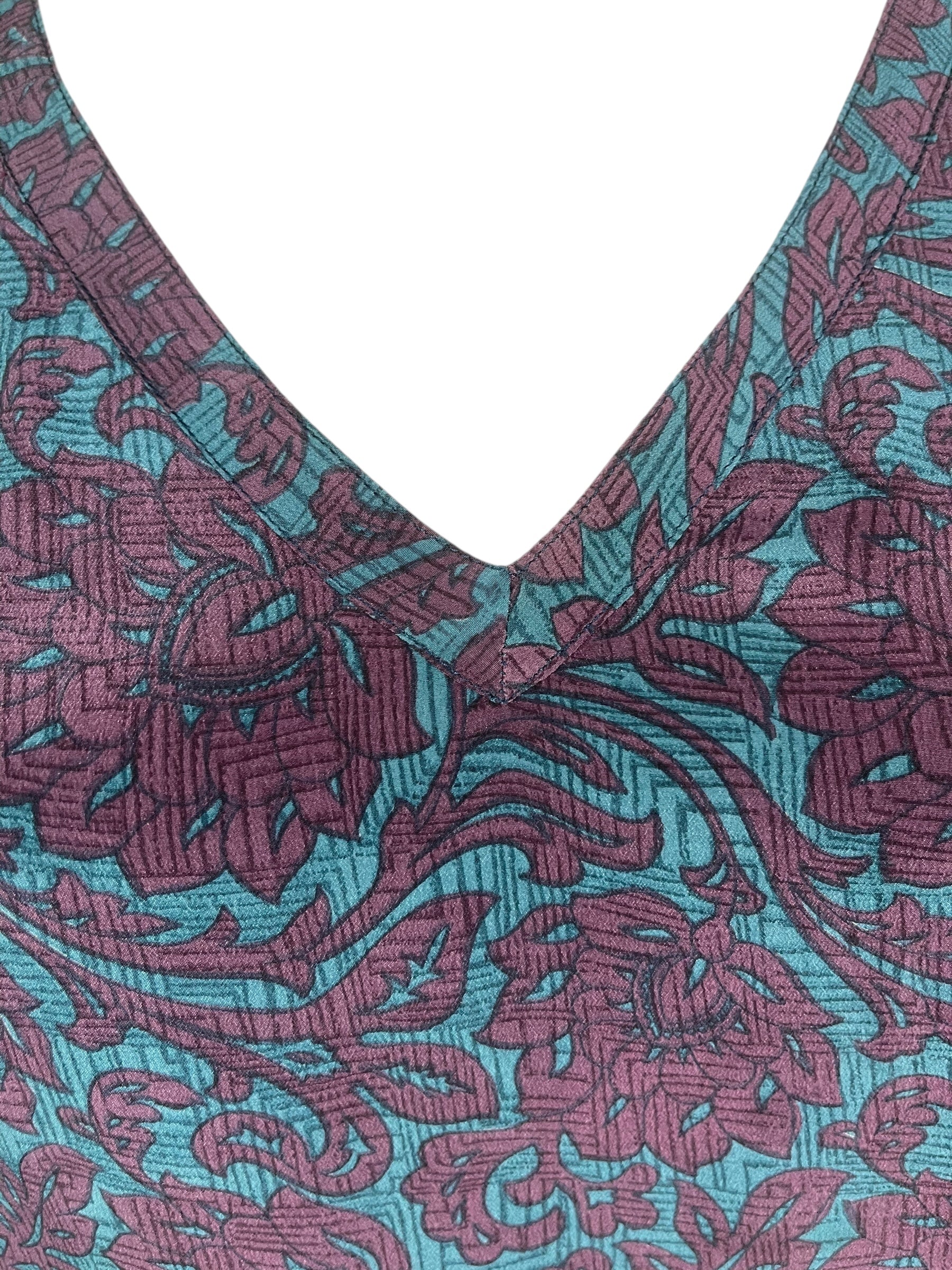 PRC8471 Wabi Sabi Pure Silk Long Tunic with Side Ties