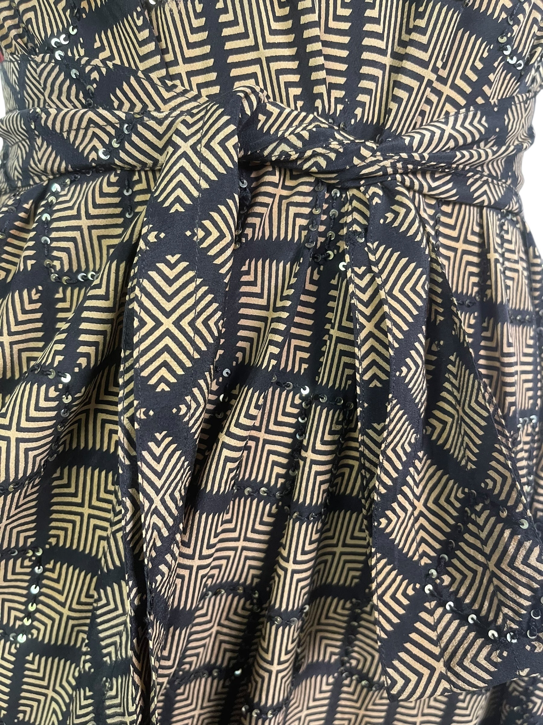 PRC8830 Wabi Sabi Pure Silk Maxi Dress with Belt