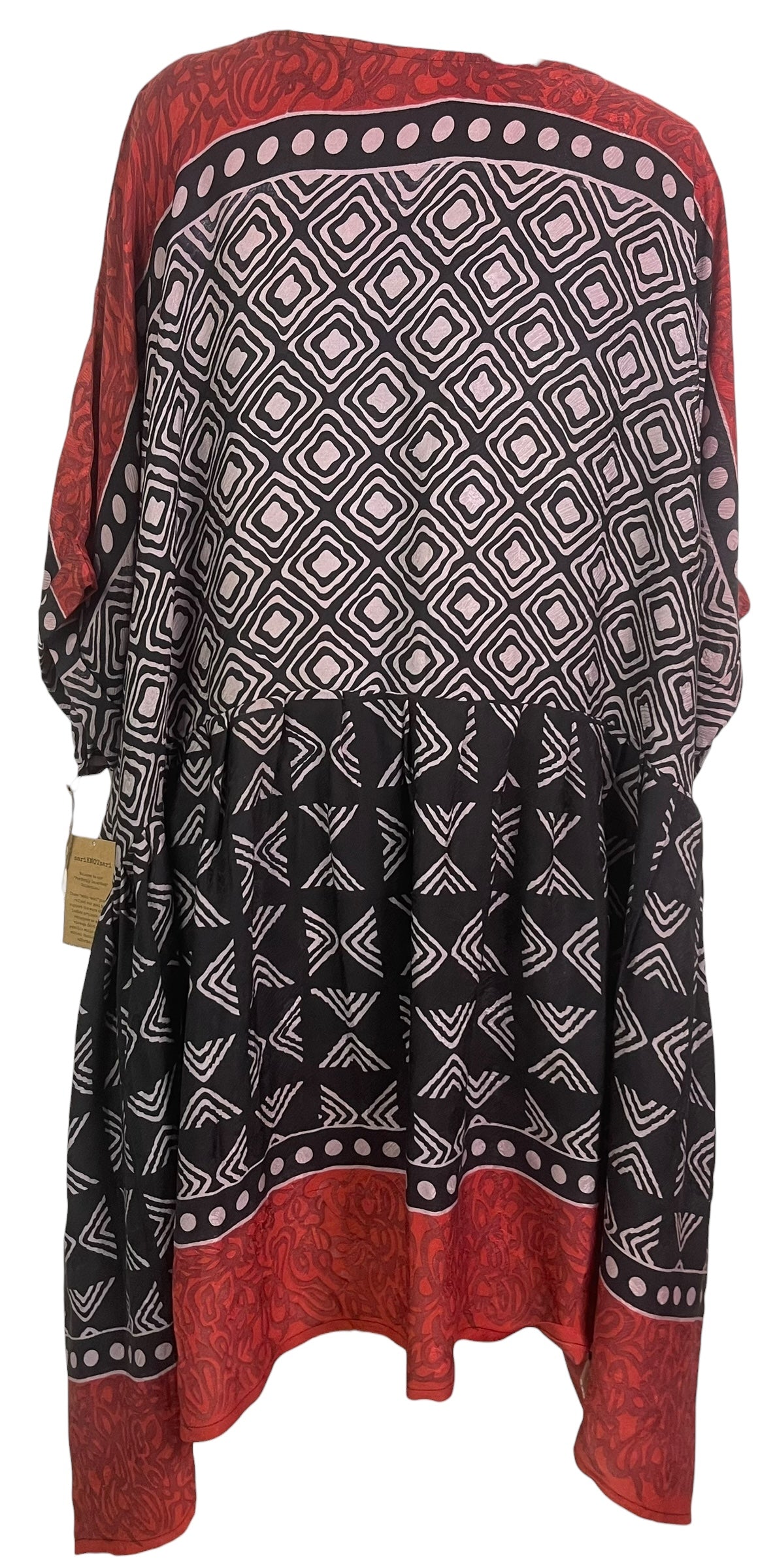 PRC8795 Wabi Sabi Pure Silk Boxy Babydoll Dress by 15 FEBRUARY 2026 – Handmade ethical Boxy Babydoll Dress from sariKNOTsari using upcycled silk. Designed in Canada for travel and slow fashion, loved from Toronto to LA to Sydney.