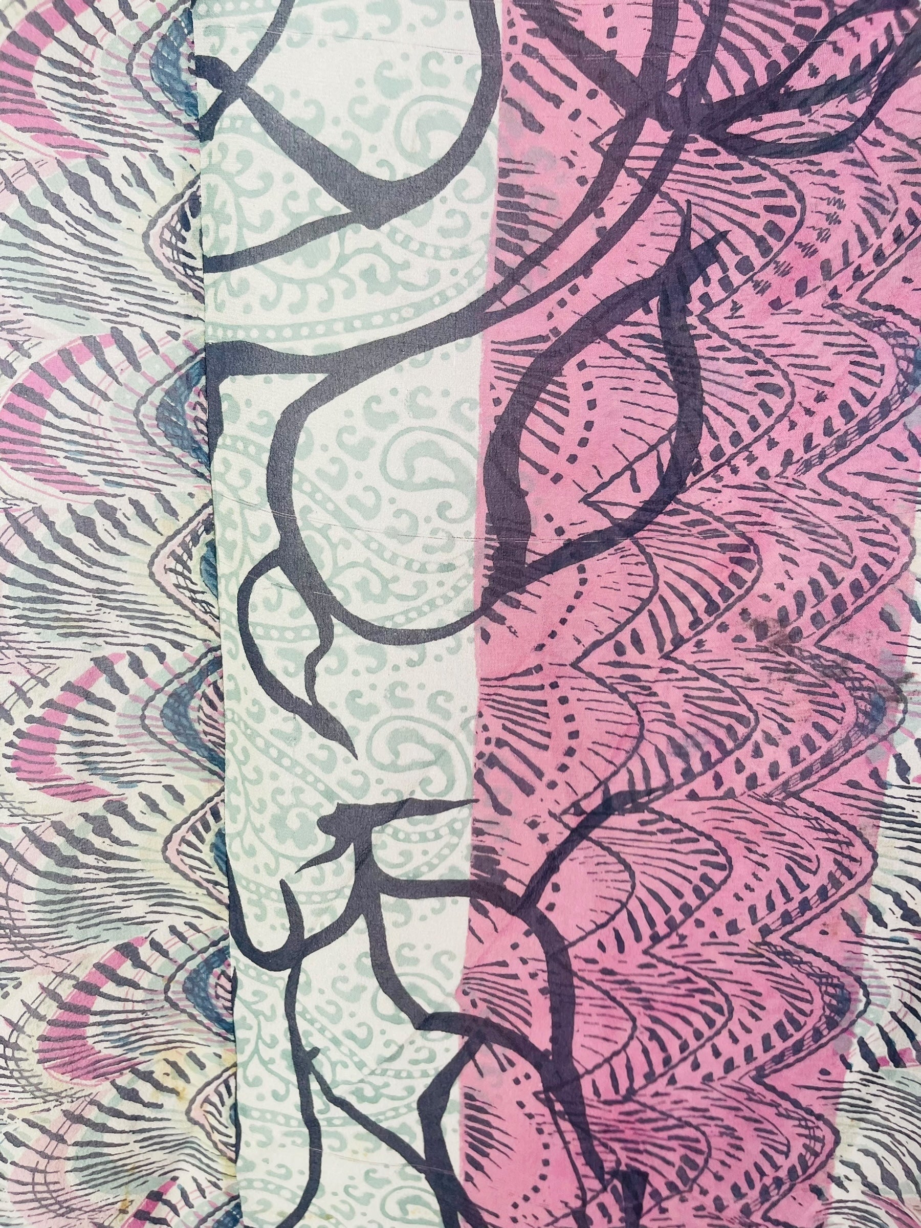 PRG7266 Sheer Wabi Sabi Pure Silk Waterfall Top