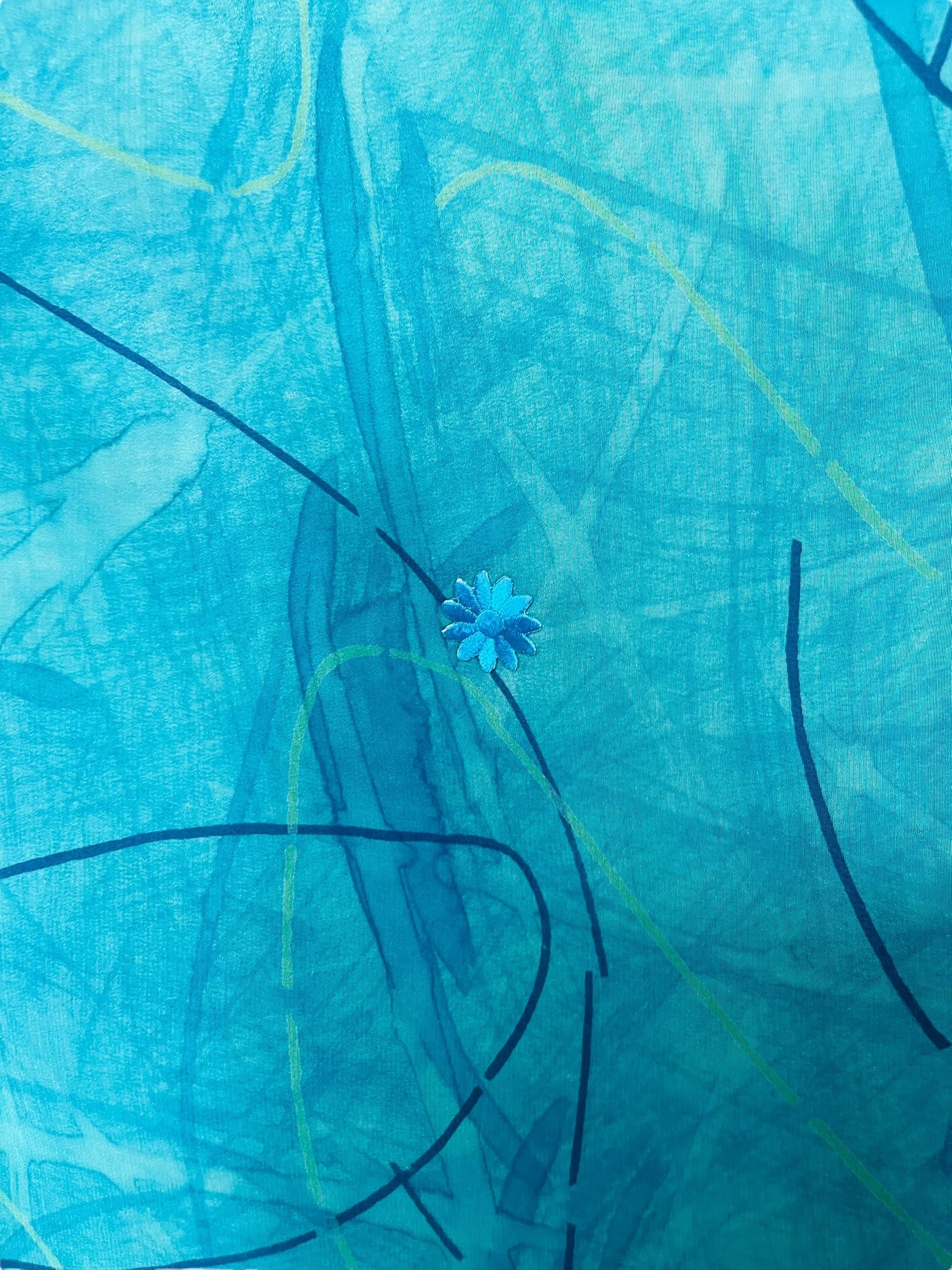 PRC7621 Pure Silk Wabi Sabi Capelet Poncho