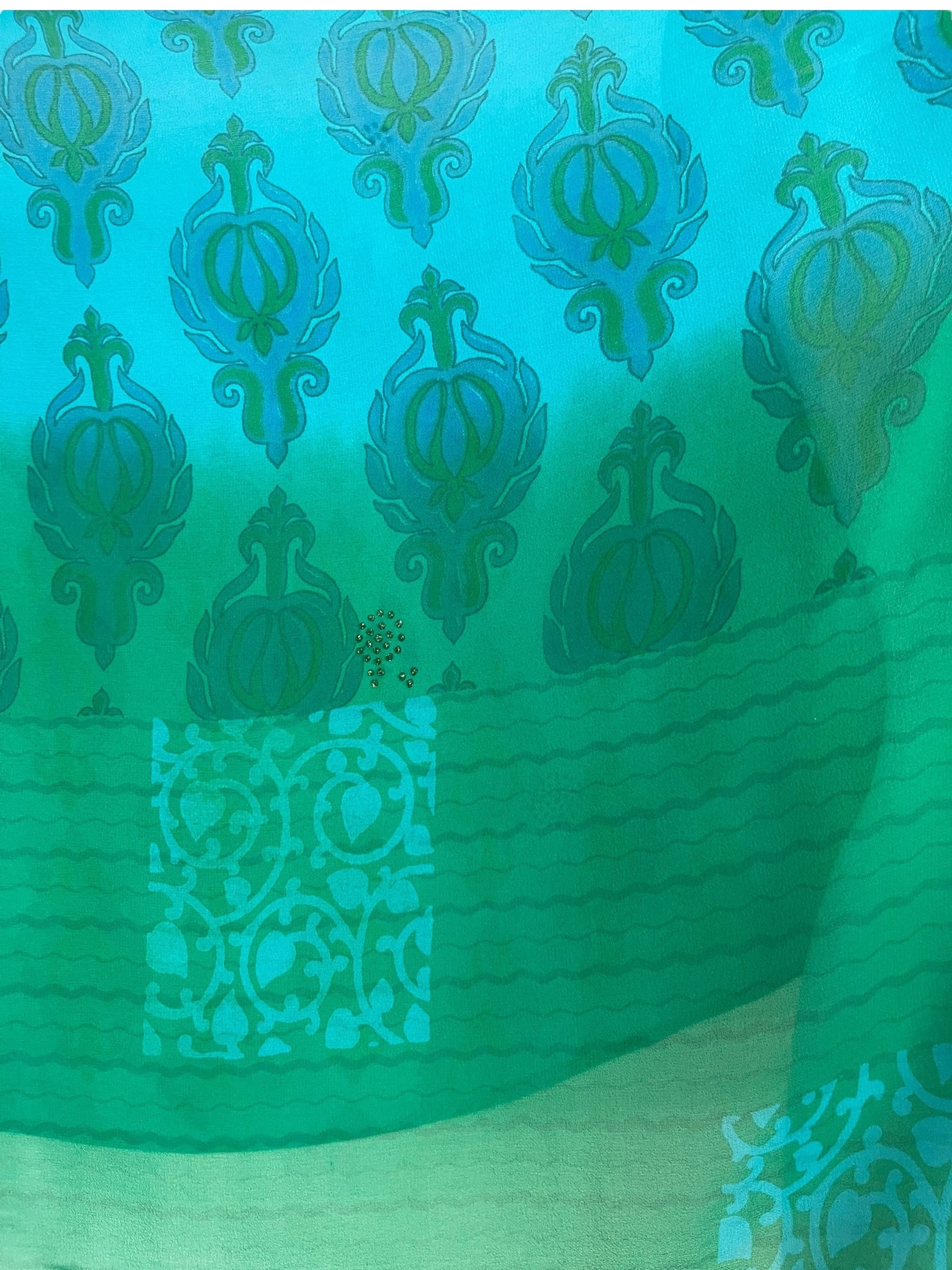 PRG7967 Sheer Avatar Pure Silk Capelet Poncho