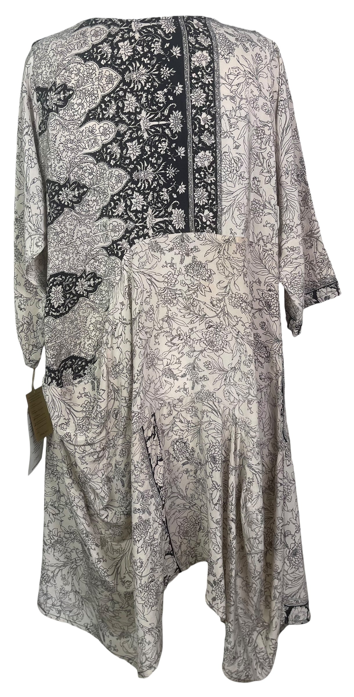 PREVIEW PRC8455 Wabi Sabi Sculptural Silk Long Tunic Dress