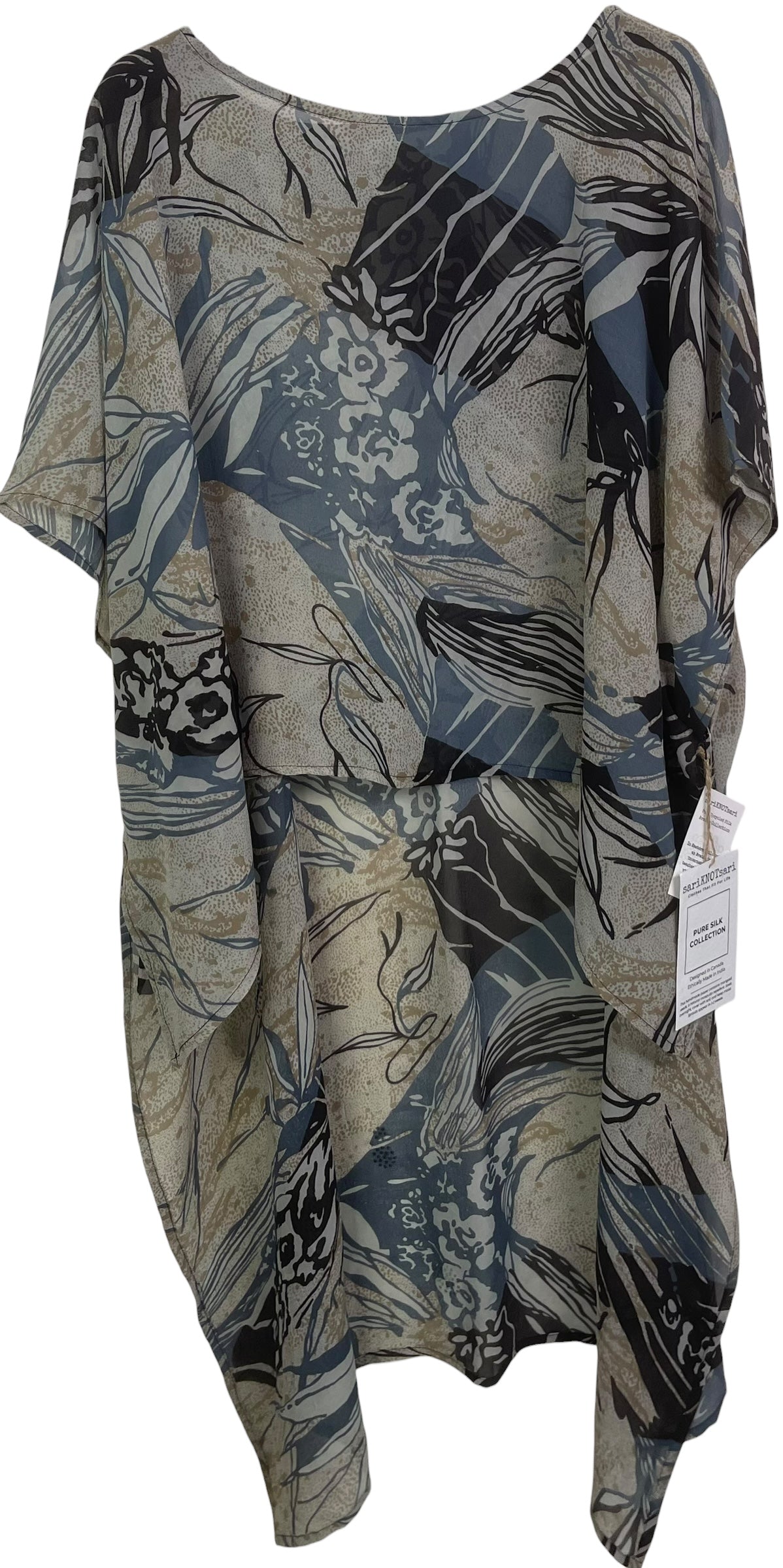 PRG8530B Sheer Avatar Pure Silk Hi Lo Top