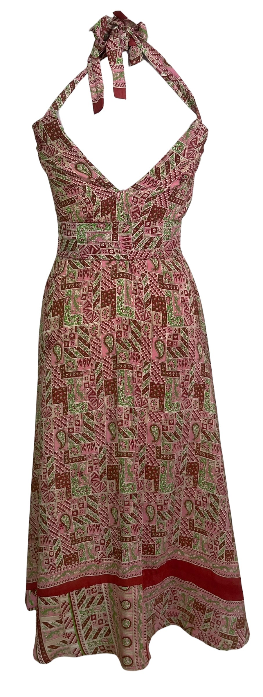 PRC8827 Avatar Pure Silk Maxi Dress with Belt