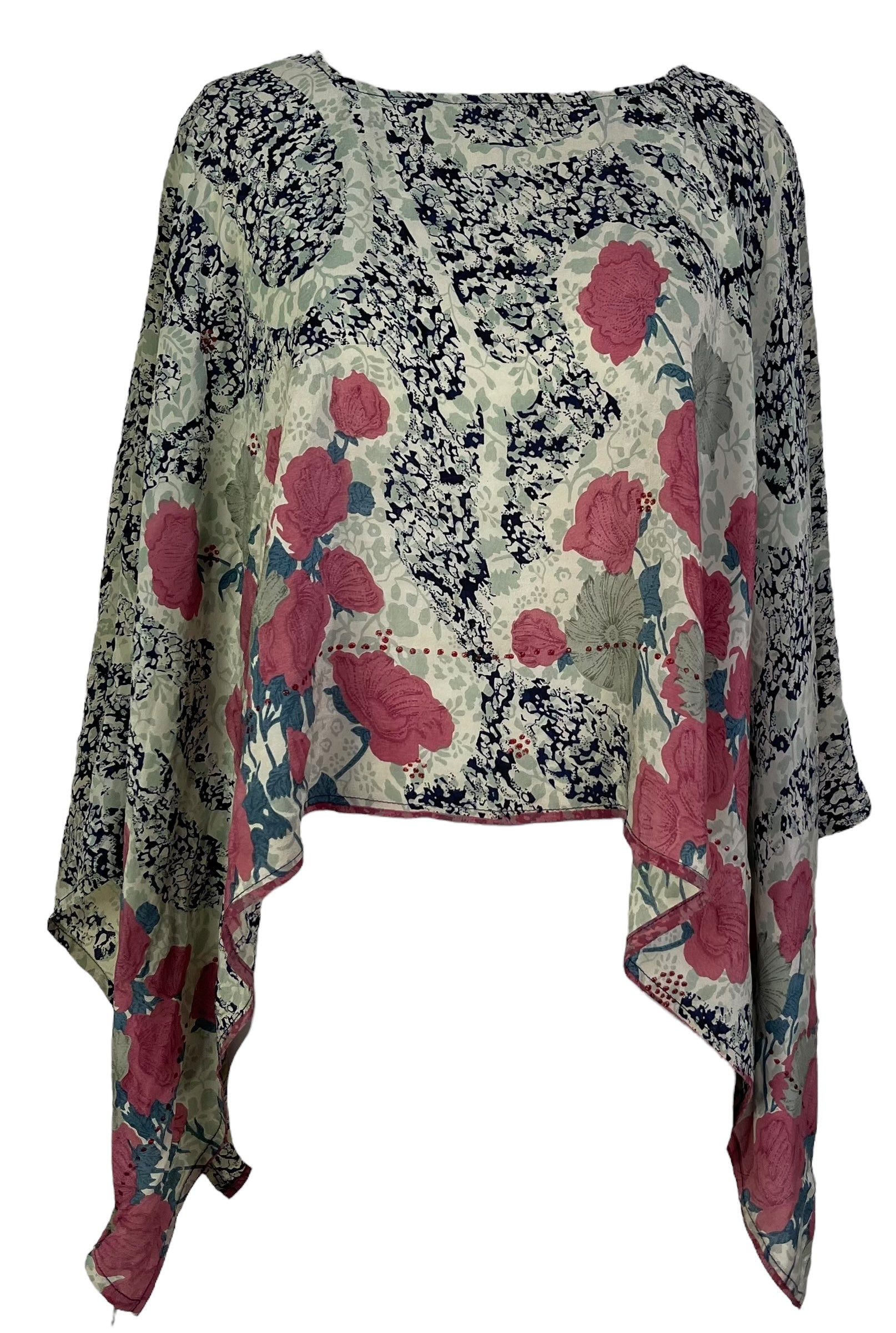 PREVIEW PRC8889 Pure Silk Wabi Sabi Capelet Poncho