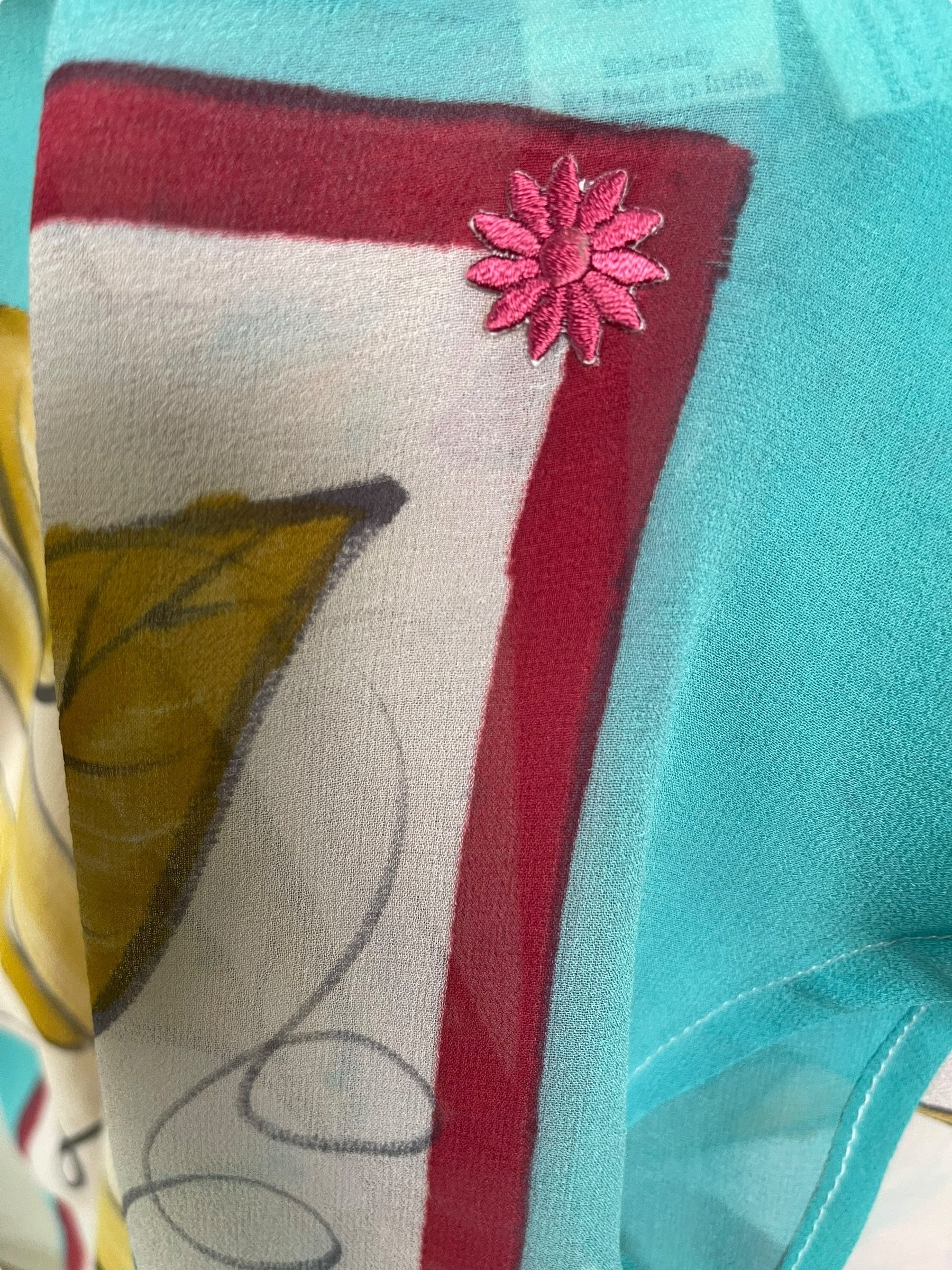 PRG7789 Sheer Wabi Sabi Pure Silk Self Pocket Tunic Dress