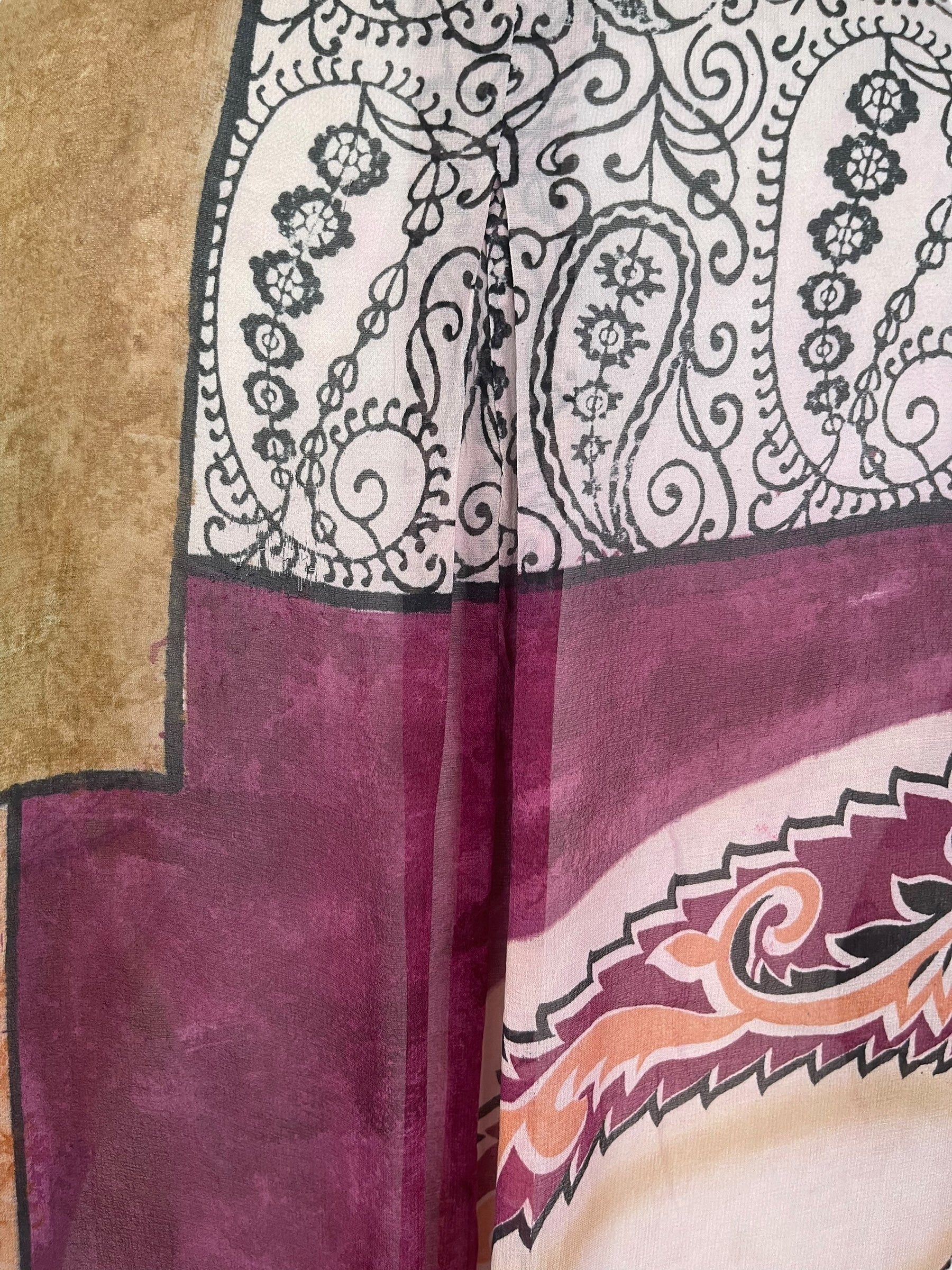 PRG7788 Sheer Avatar Pure Silk Self Pocket Tunic Dress