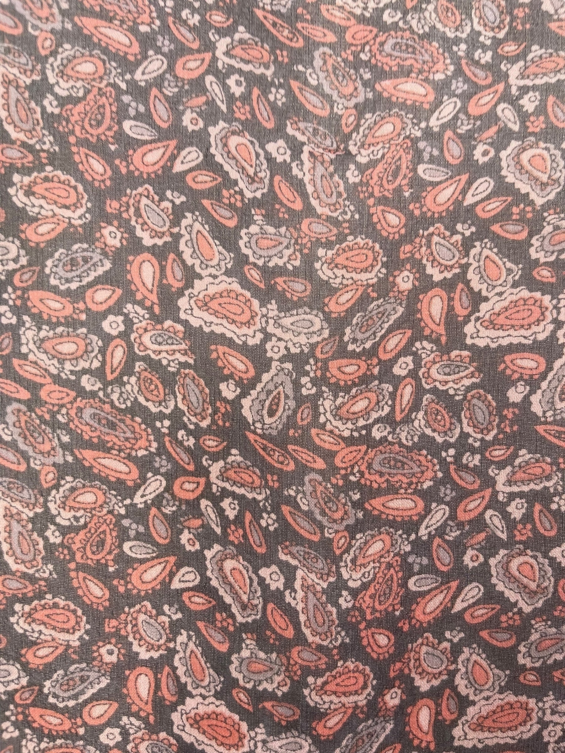 PRG7834 Sheer Avatar Pure Silk Side Slit Top