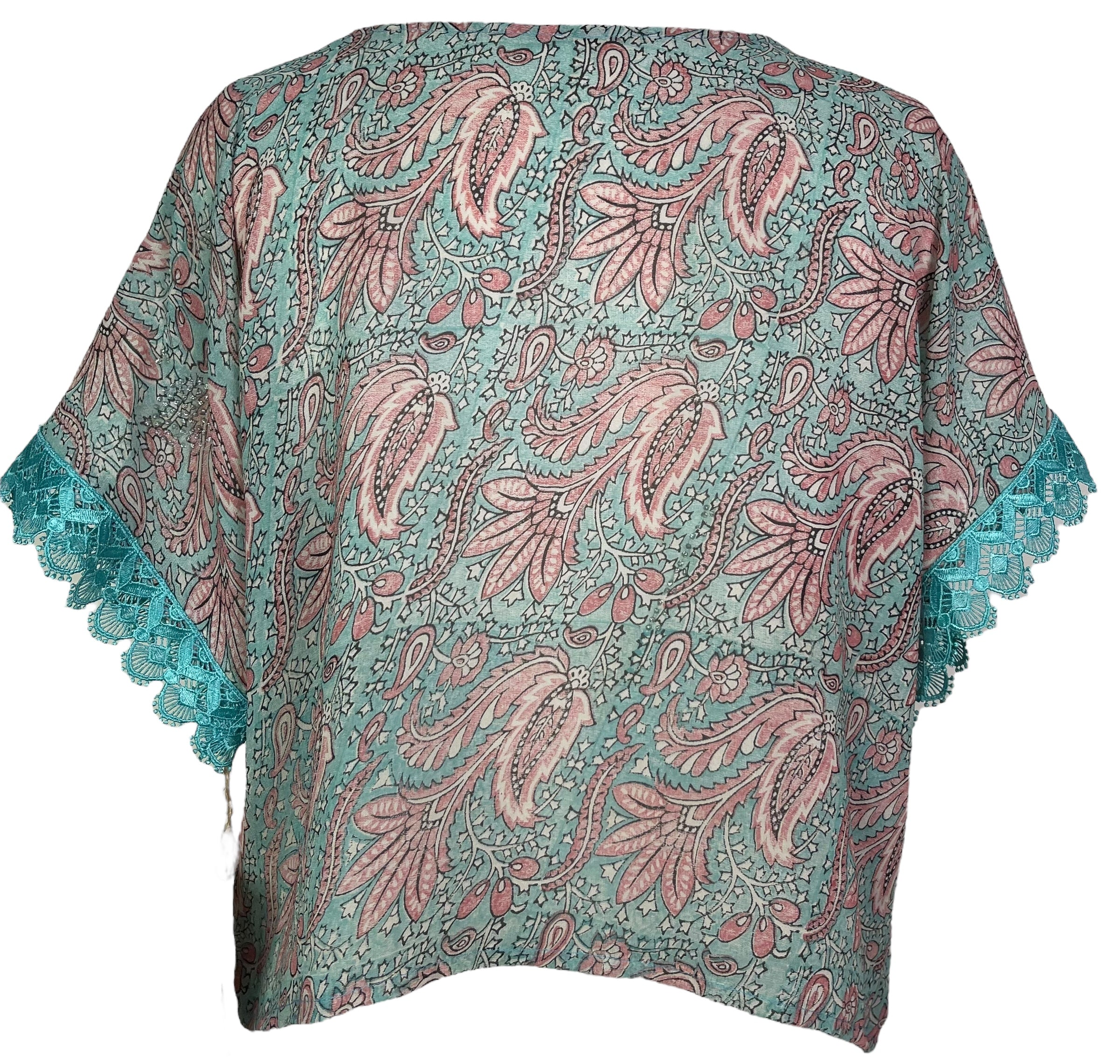 PRG7953 Sheer Avatar Pure Silk Boxy Top