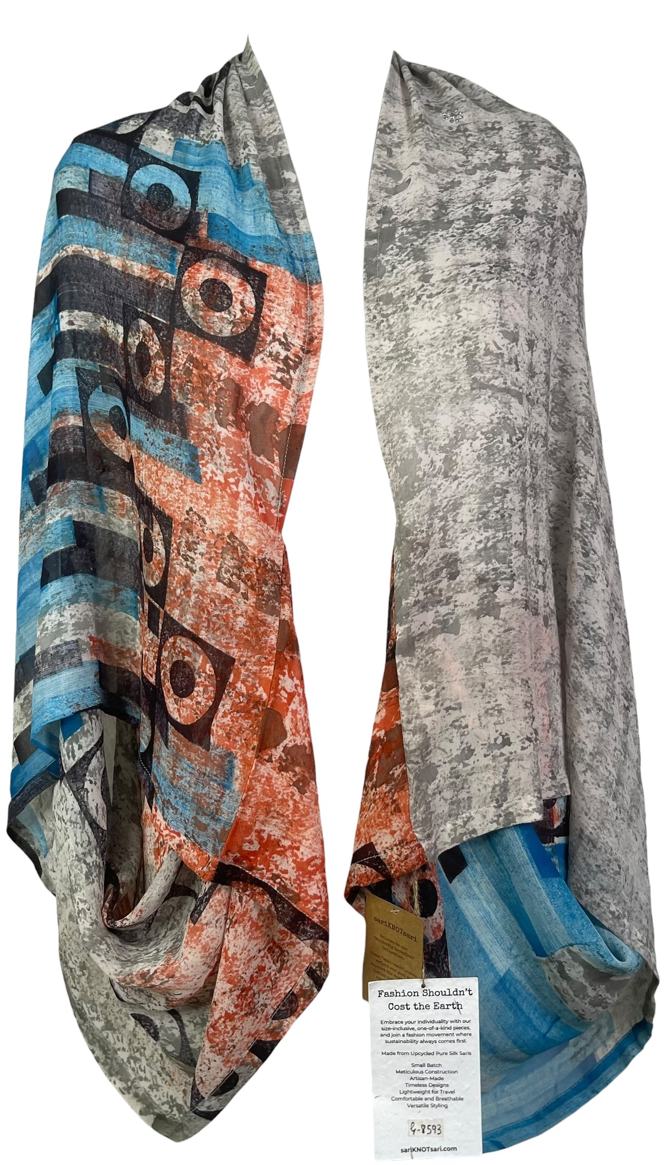 PRG8593 Sheer Wabi Sabi Pure Silk Shrug