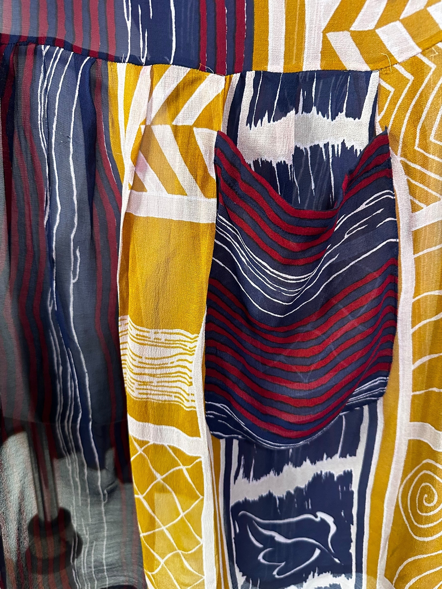 PRG6757 Sheer Wabi Sabi Pure Silk Boxy Babydoll Dress