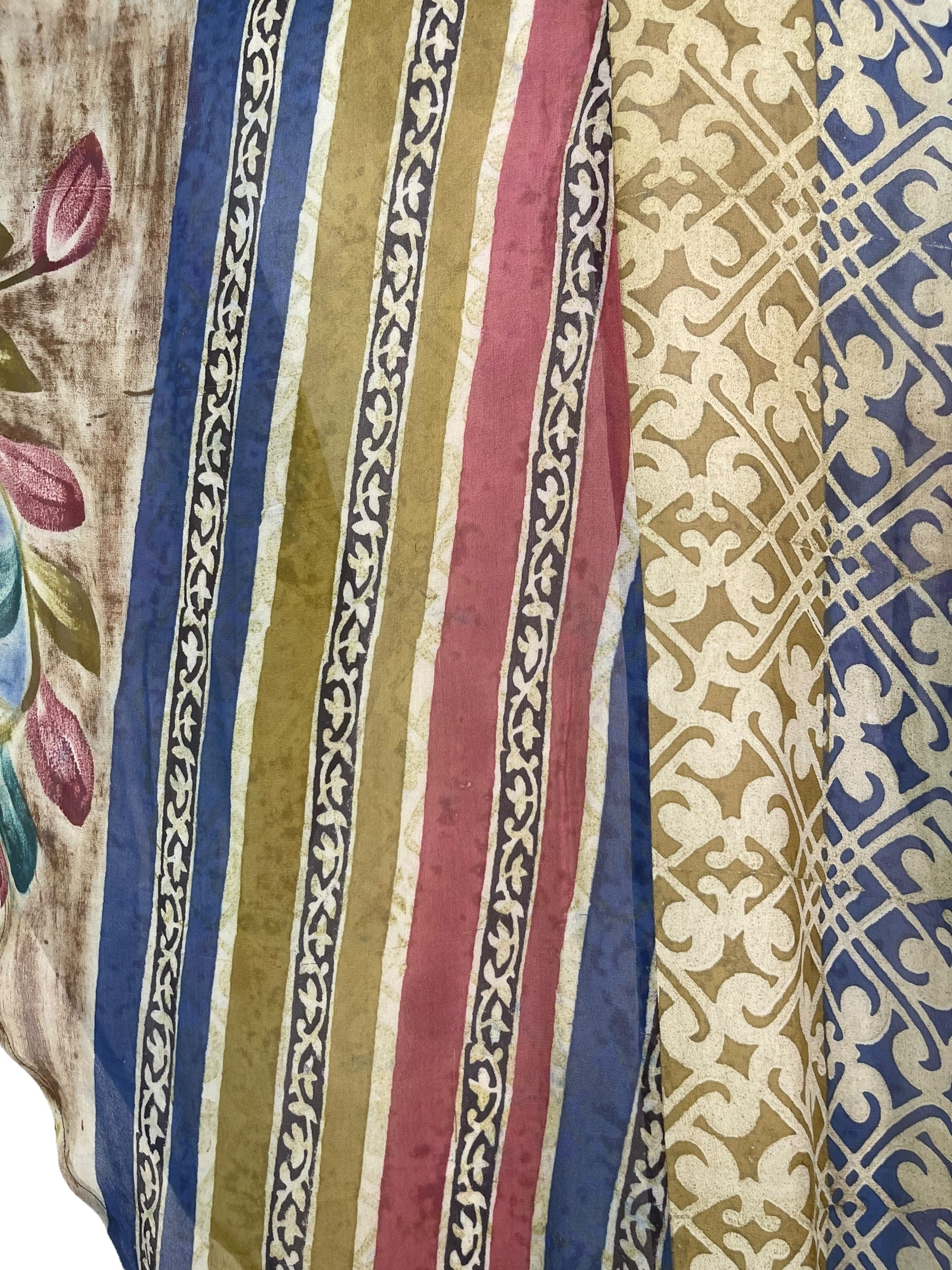 PRG7586 Sheer Avatar Pure Silk Waterfall Top