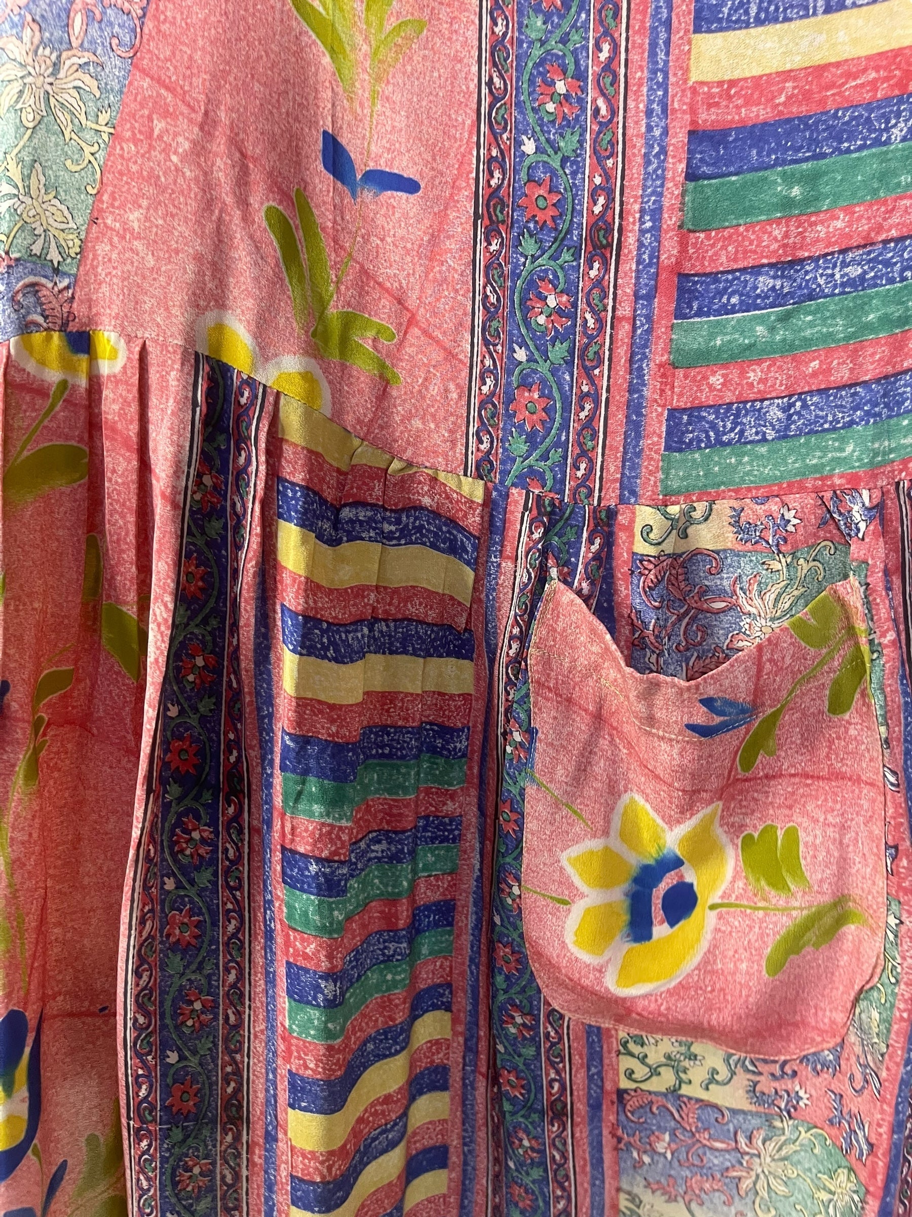 PRC7734 Wabi Sabi Pure Silk Boxy Babydoll Dress