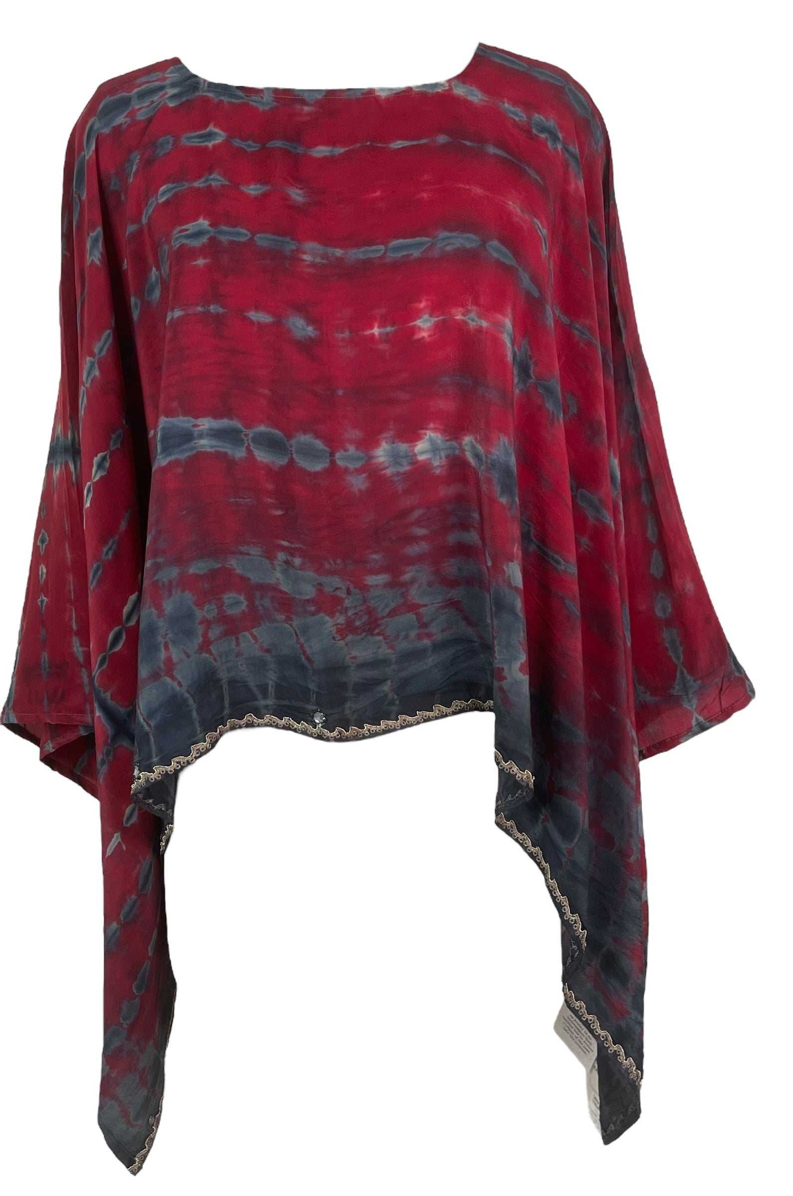PREVIEW PRC7938 Avatar Pure Silk Capelet Poncho by DECEMBER2025 – Handmade ethical Poncho from sariKNOTsari using upcycled silk. Designed in Canada for travel and slow fashion, loved from Toronto to LA to Sydney.