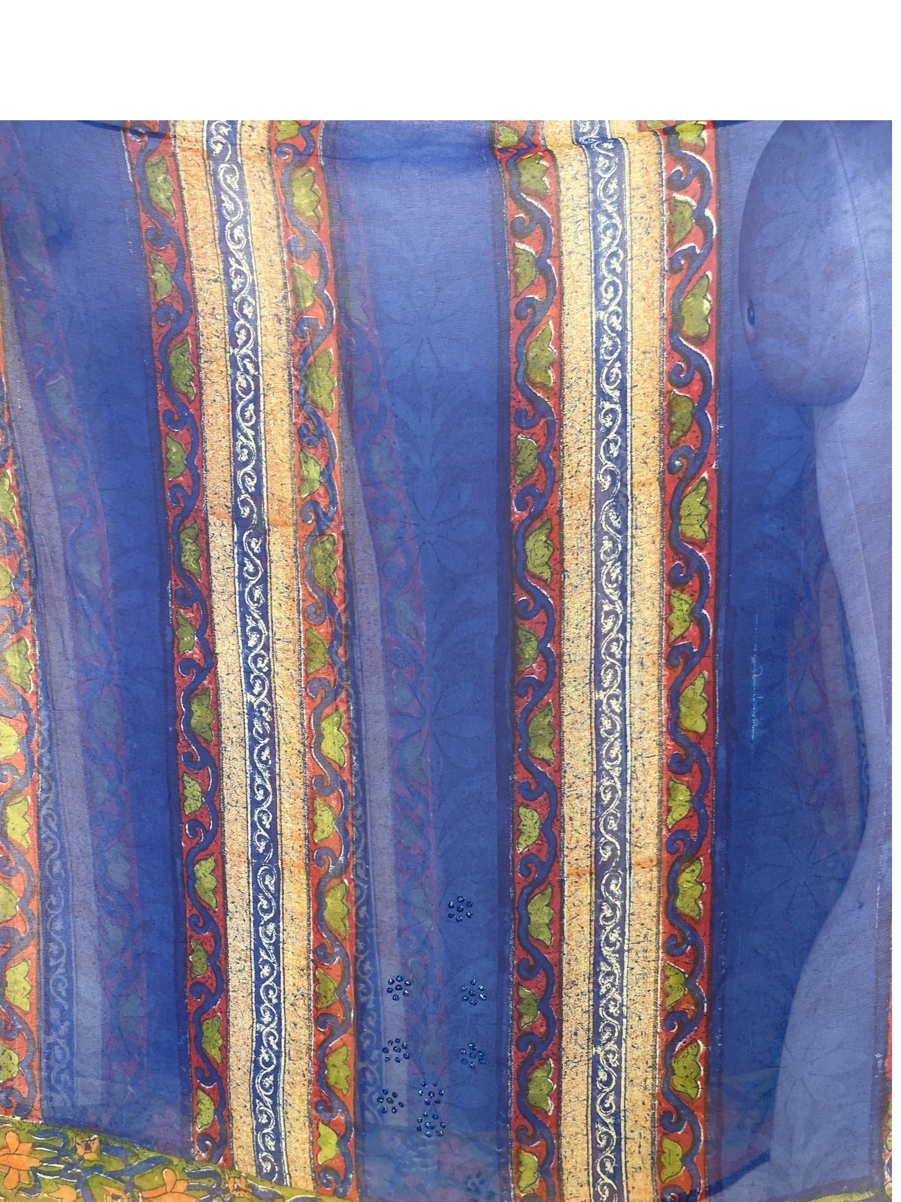 PREVIEW PRG8632A Sheer Avatar Pure Silk Capelet Poncho by FEBRUARY2026 – Handmade ethical Poncho from sariKNOTsari using upcycled silk. Designed in Canada for travel and slow fashion, loved from Toronto to LA to Sydney.