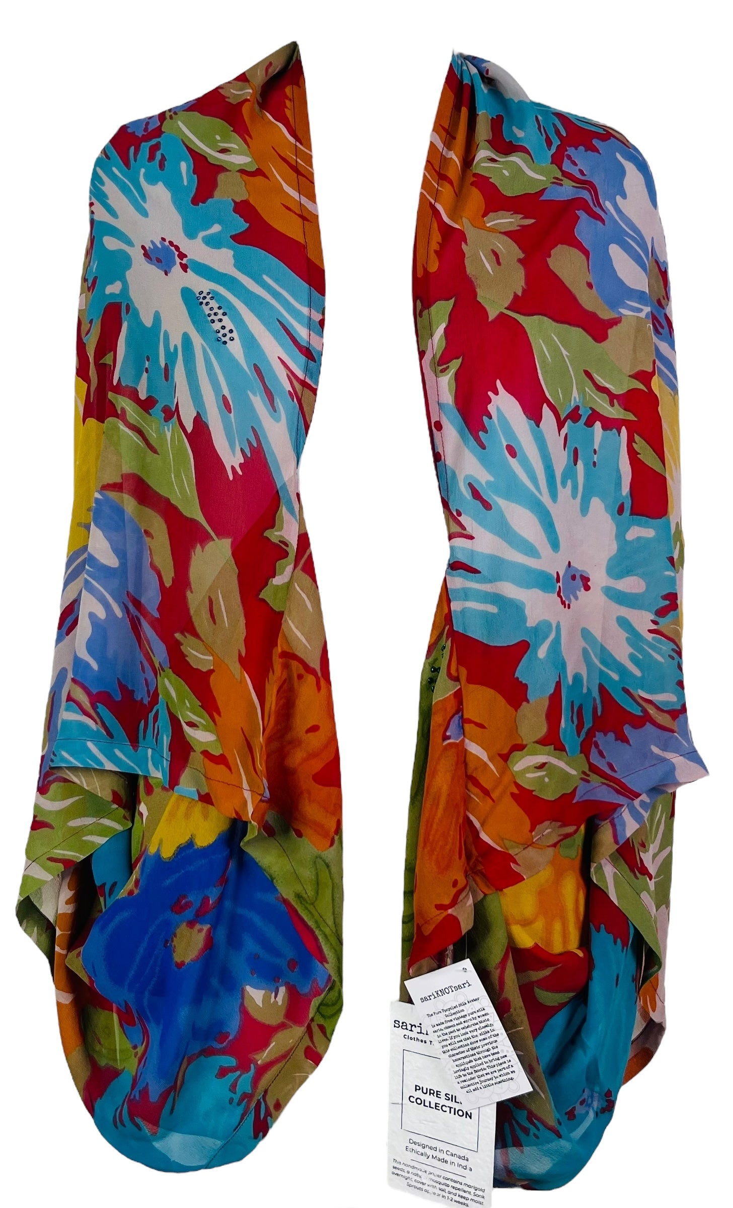 PRG7529B Sheer Wabi Sabi Pure Silk Shrug