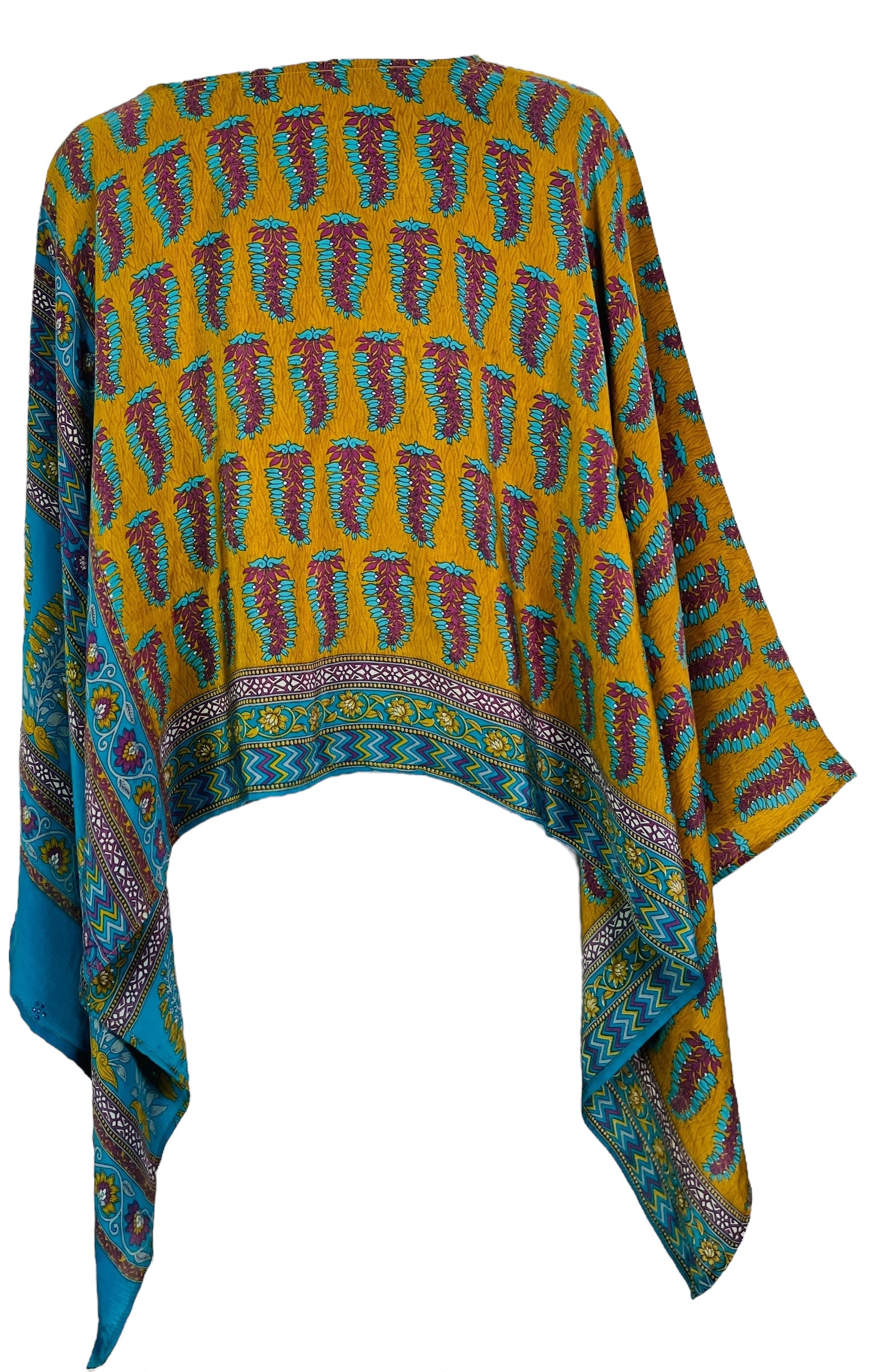 PRC7449 Avatar Pure Silk Capelet Poncho