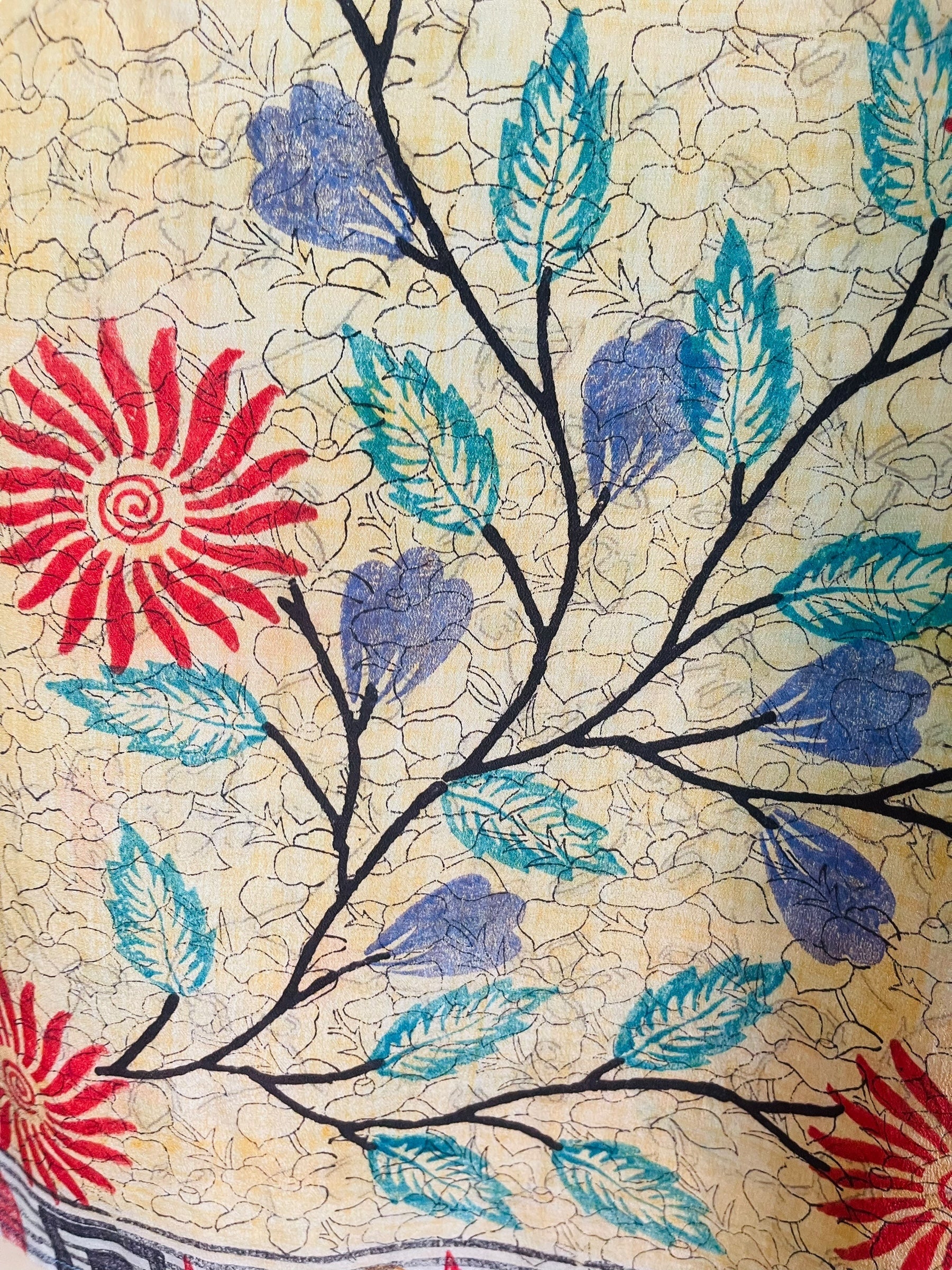 PRC6771 Avatar Pure Silk Maxi Kaftan