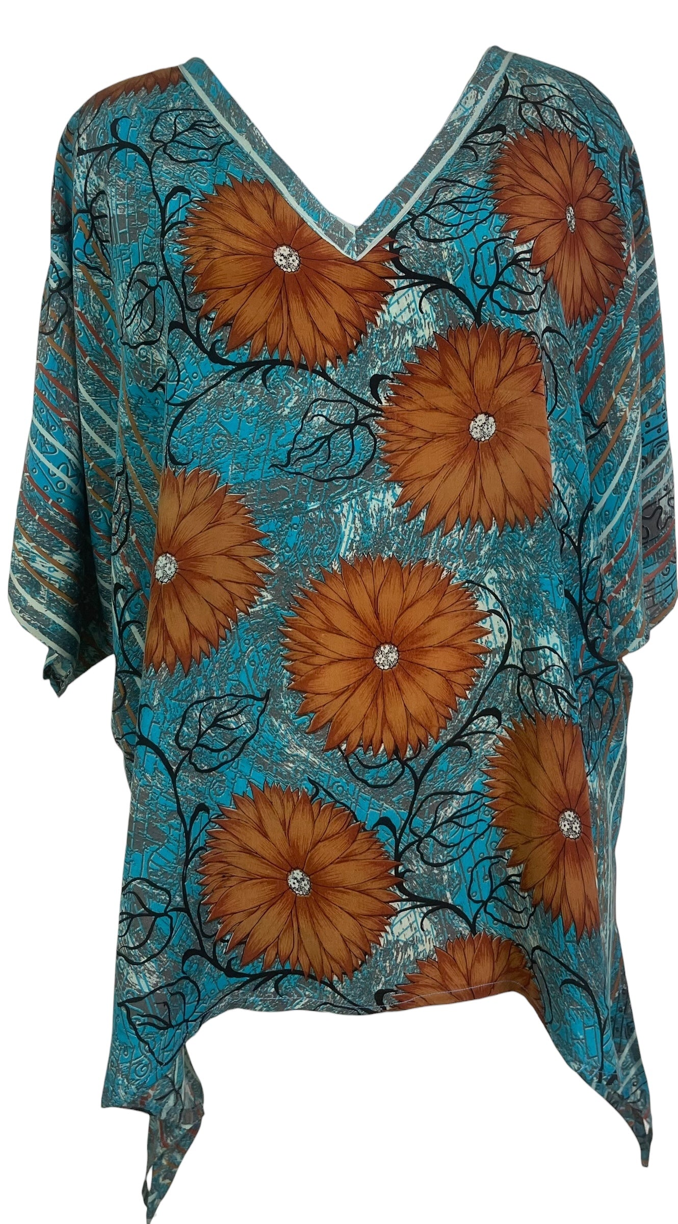 PREVIEW PRC8737 Avatar Pure Silk Long Tunic with Side Ties by MARCH2026 – Handmade ethical Side Tie Tunic from sariKNOTsari using upcycled silk. Designed in Canada for travel and slow fashion, loved from Toronto to LA to Sydney.