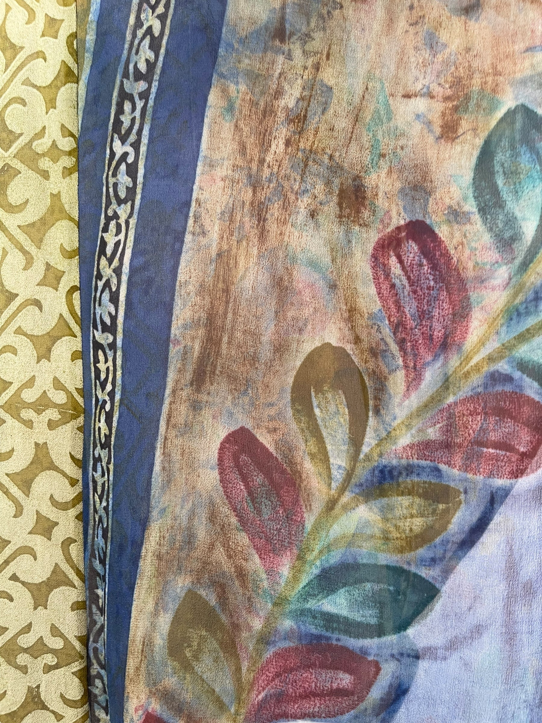 PRG7586 Sheer Avatar Pure Silk Waterfall Top