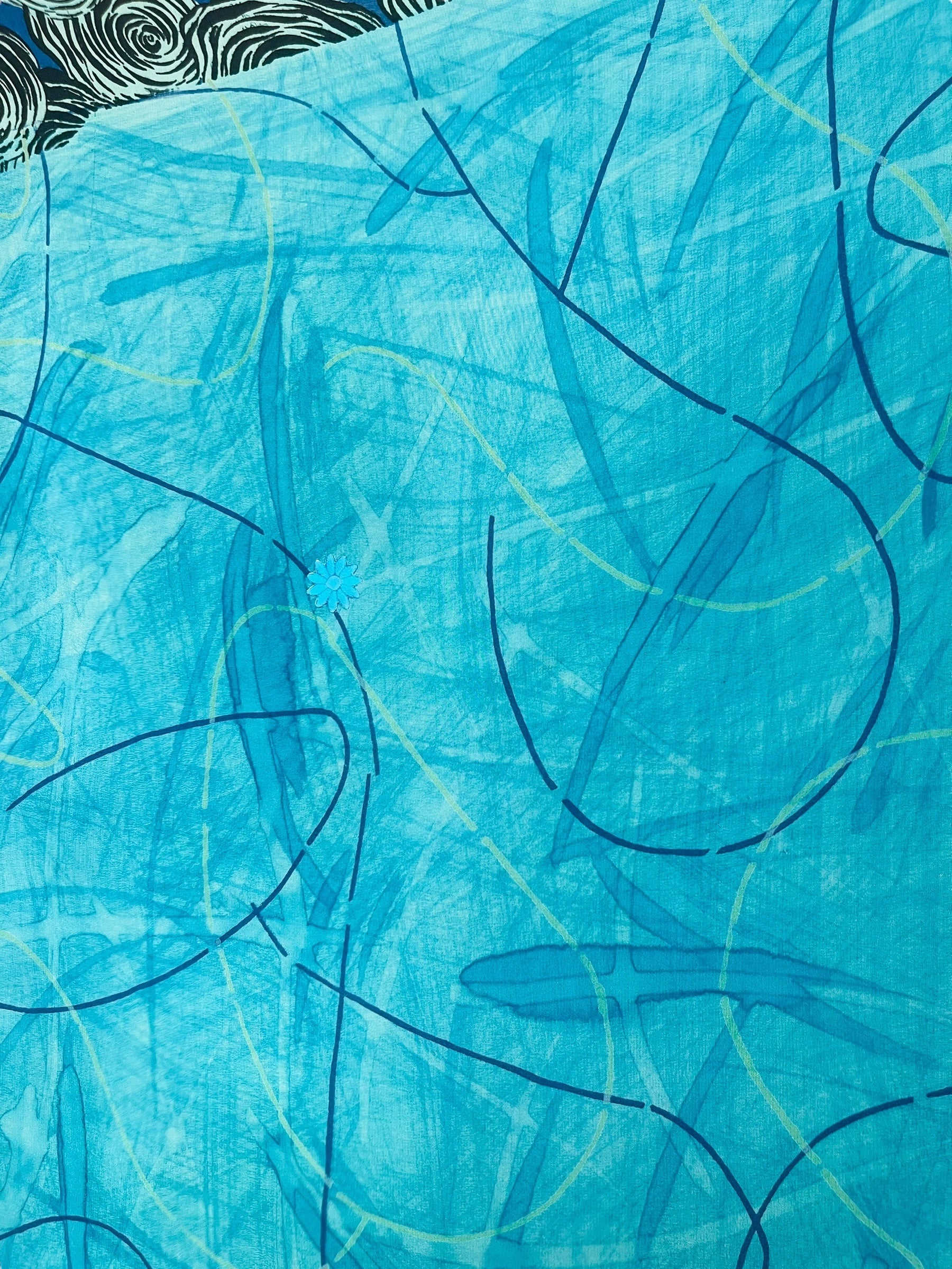 PRC7621 Pure Silk Wabi Sabi Capelet Poncho