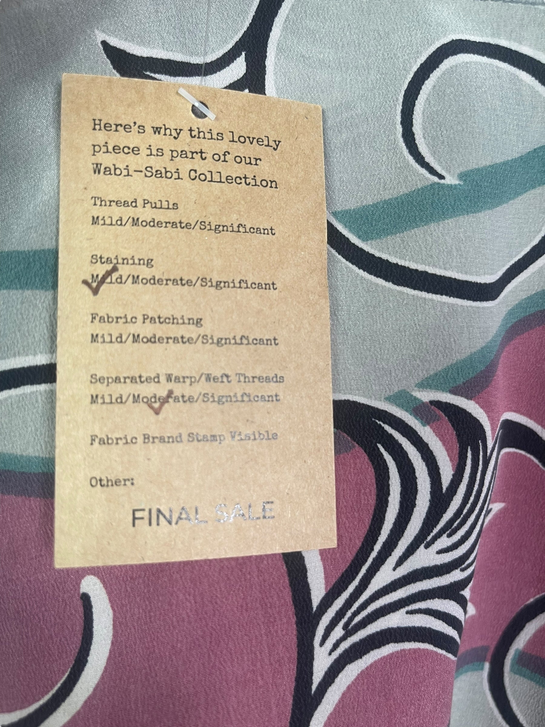 PRC8220 Wabi Sabi Pure Silk Hi Lo Top