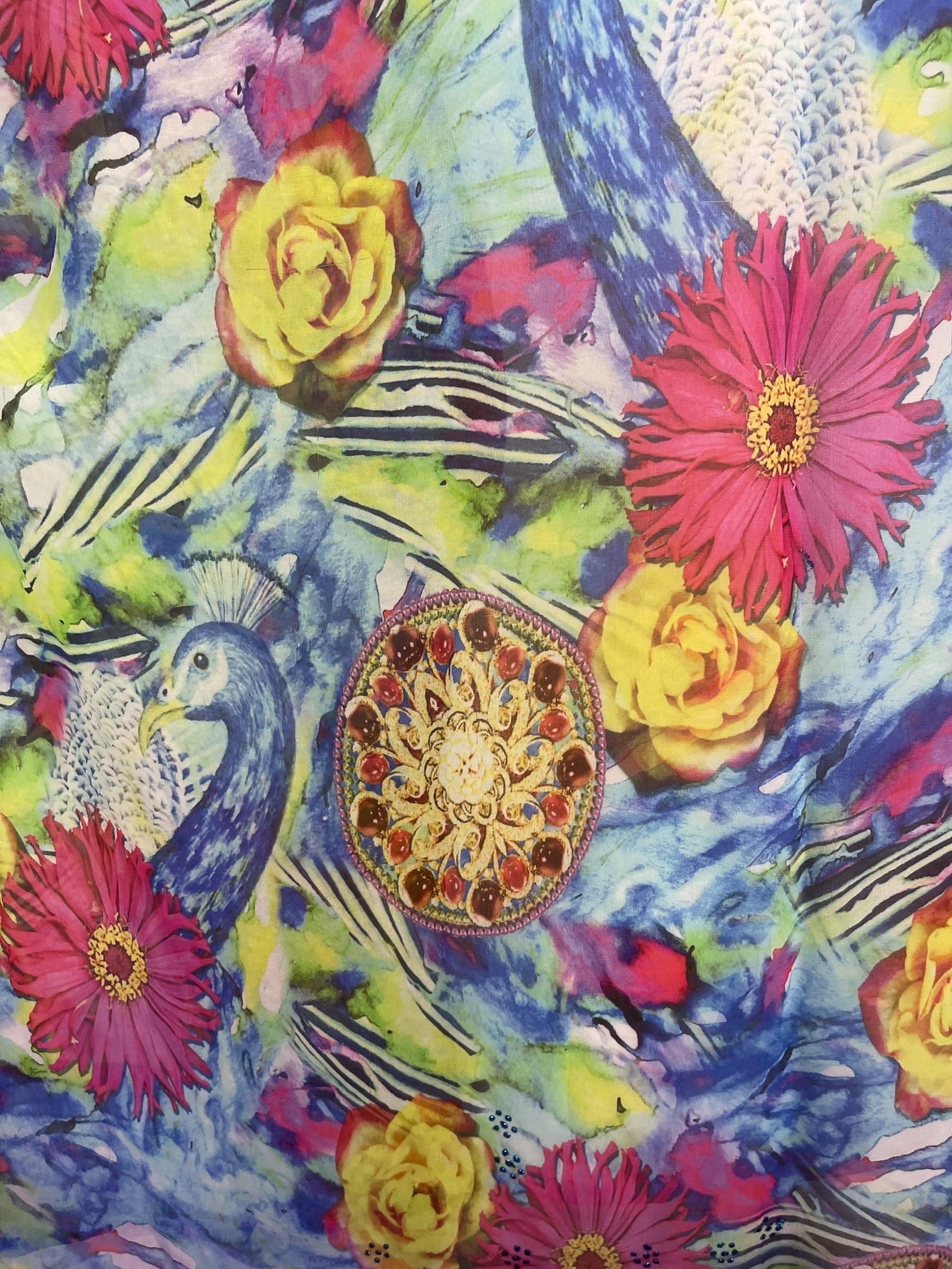 PREVIEW PRG8586 Sheer Avatar Pure Silk Short Kaftan Tunic with Slits