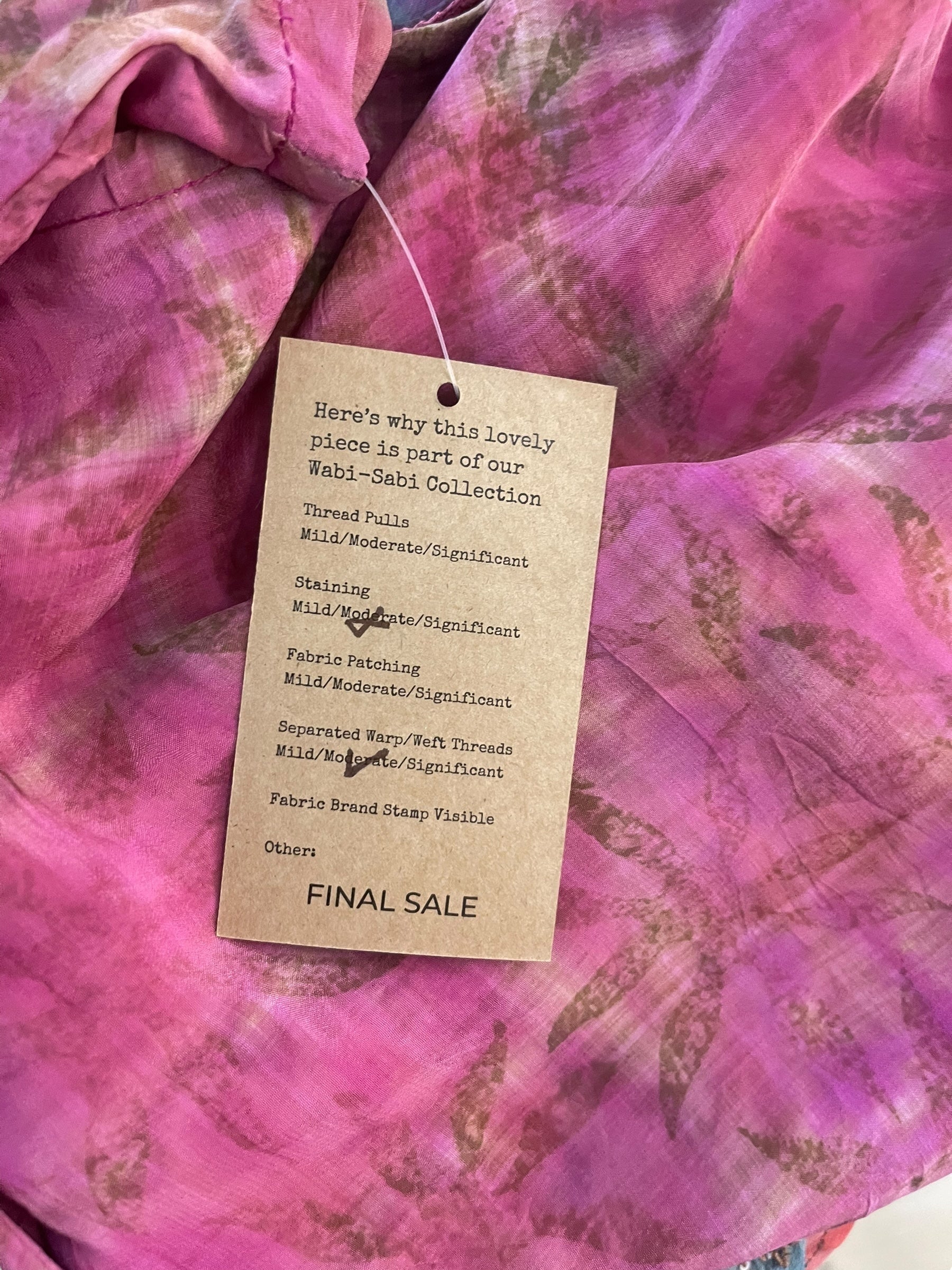 PRC5371 Wabi Sabi Pure Silk Boxy Top