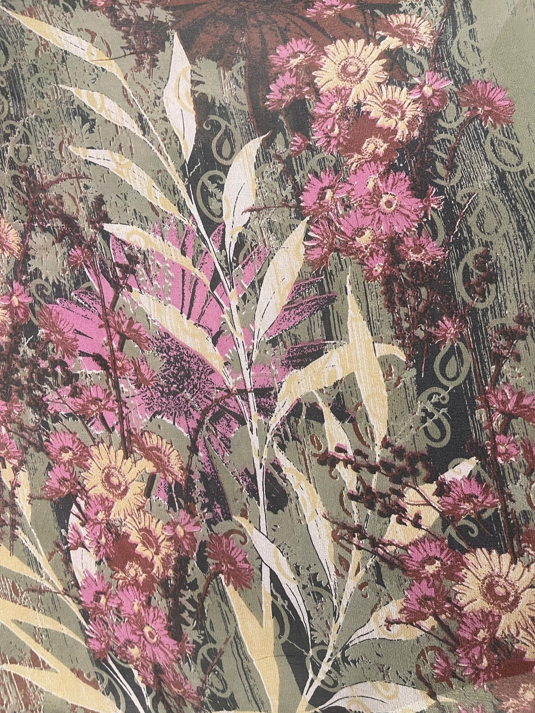 DEEANNS PRG8234 Sheer Avatar Pure Silk Kimono-Sleeved Top