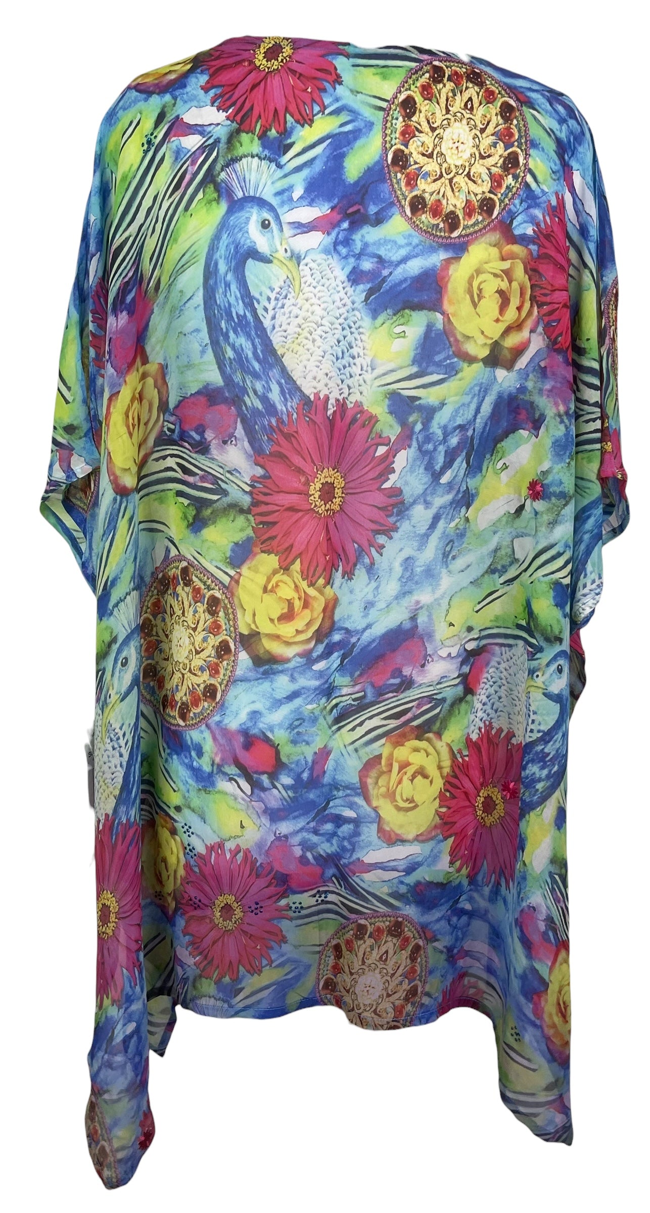PREVIEW PRG8586 Sheer Avatar Pure Silk Short Kaftan Tunic with Slits