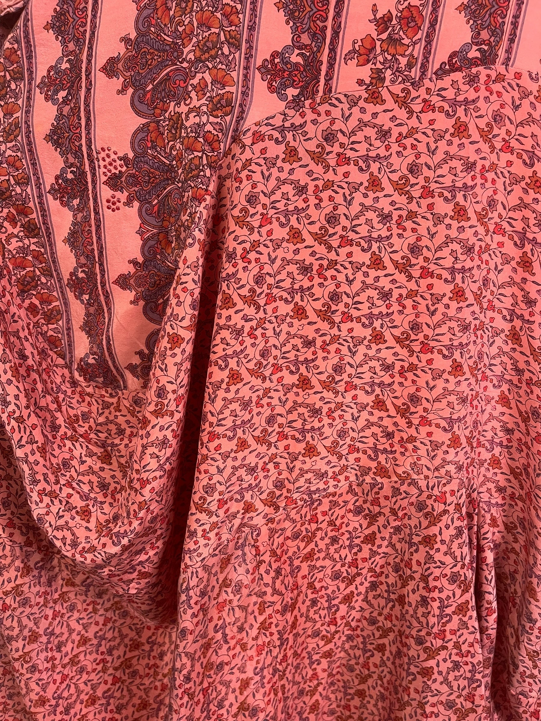 PRC8900 Avatar Pure Silk Sculptural Long Tunic Dress