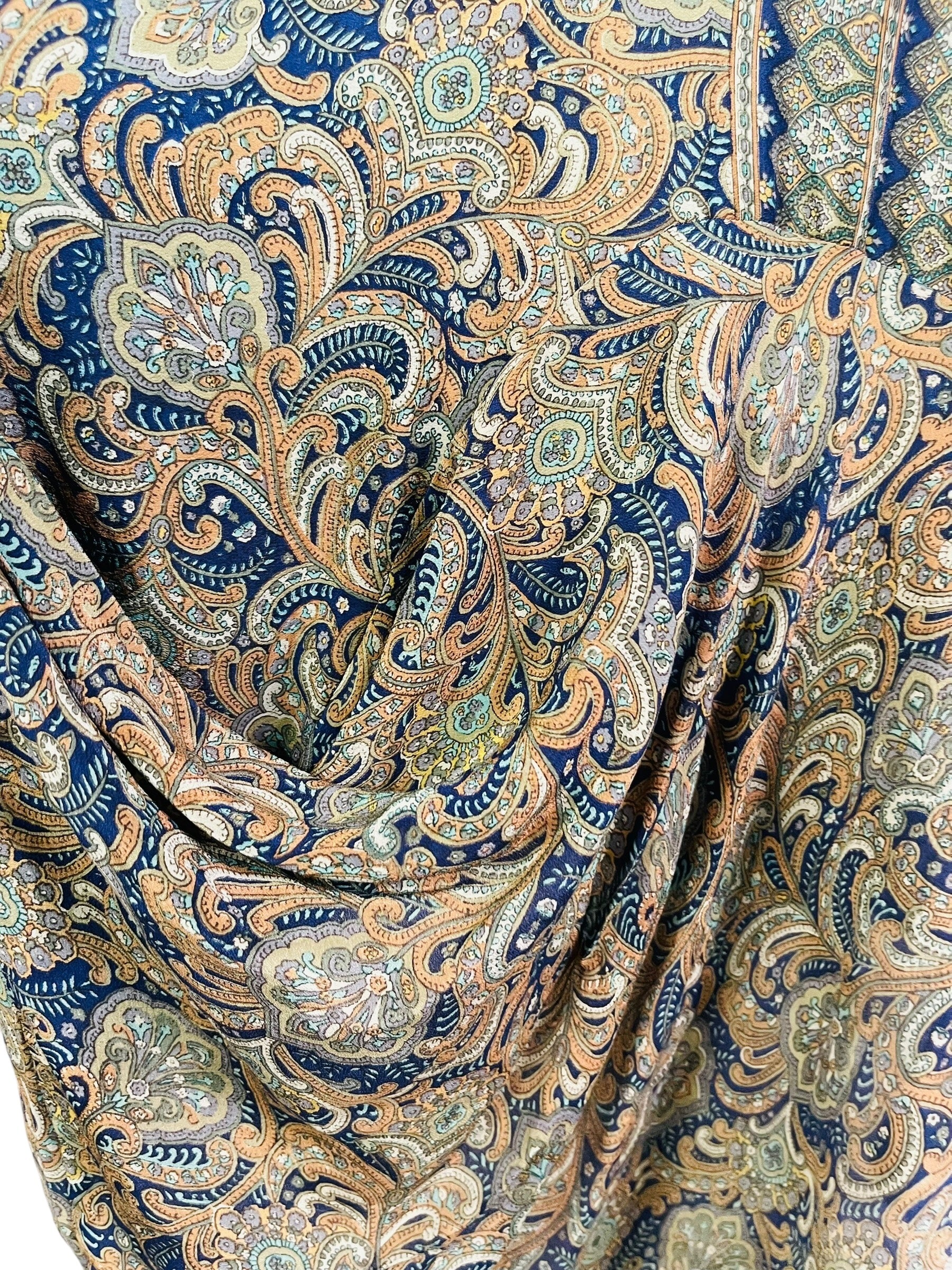 PRC6833 Avatar Pure Silk Self Pocket Tunic Dress