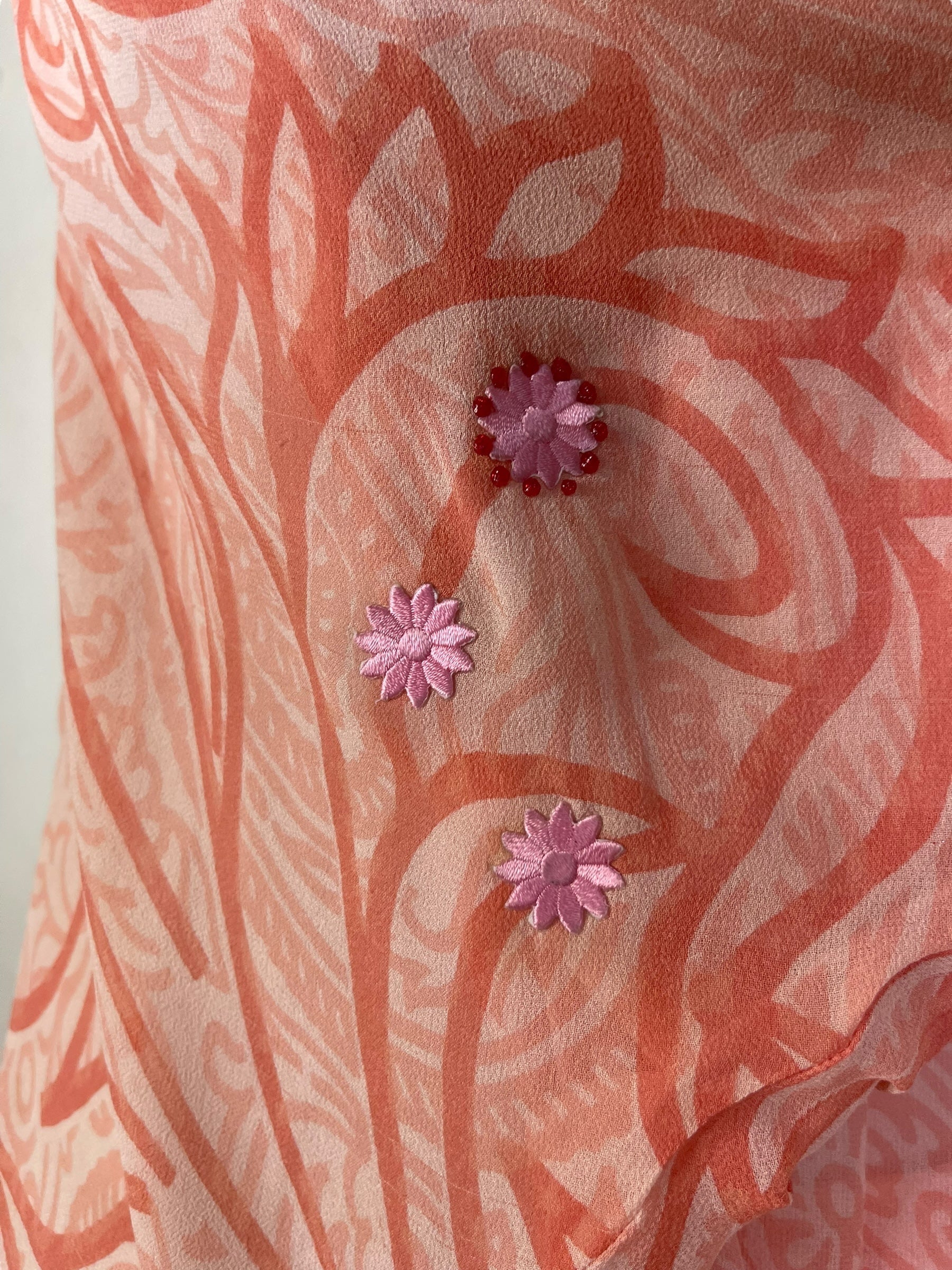 PRG7195 Sheer Wabi Sabi Pure Silk Kimono-Sleeved Jacket with Belt