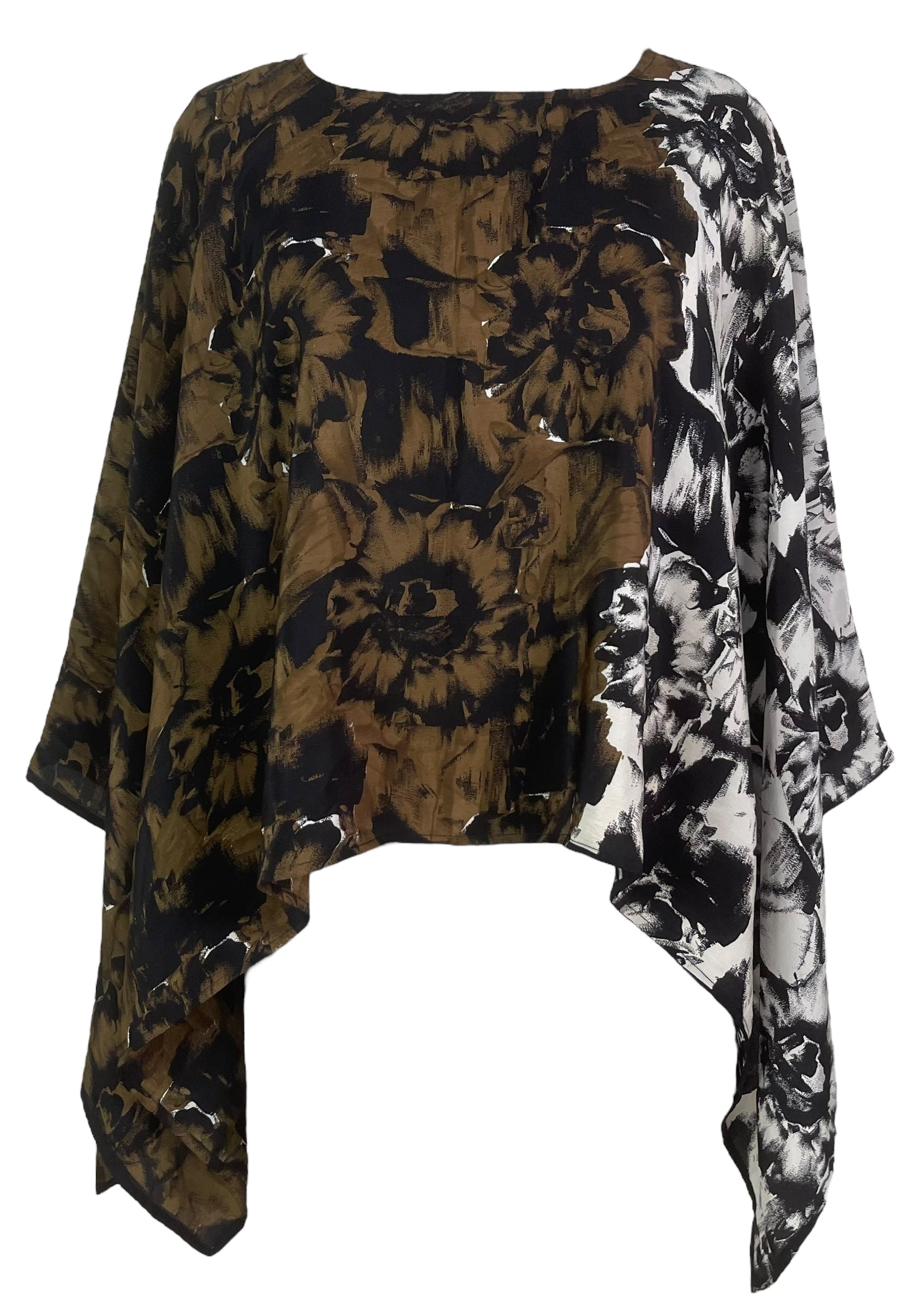 PREVIEW PRC7777A Pure Silk Wabi Sabi Capelet Poncho by DECEMBER2025 – Handmade ethical Poncho from sariKNOTsari using upcycled silk. Designed in Canada for travel and slow fashion, loved from Toronto to LA to Sydney.