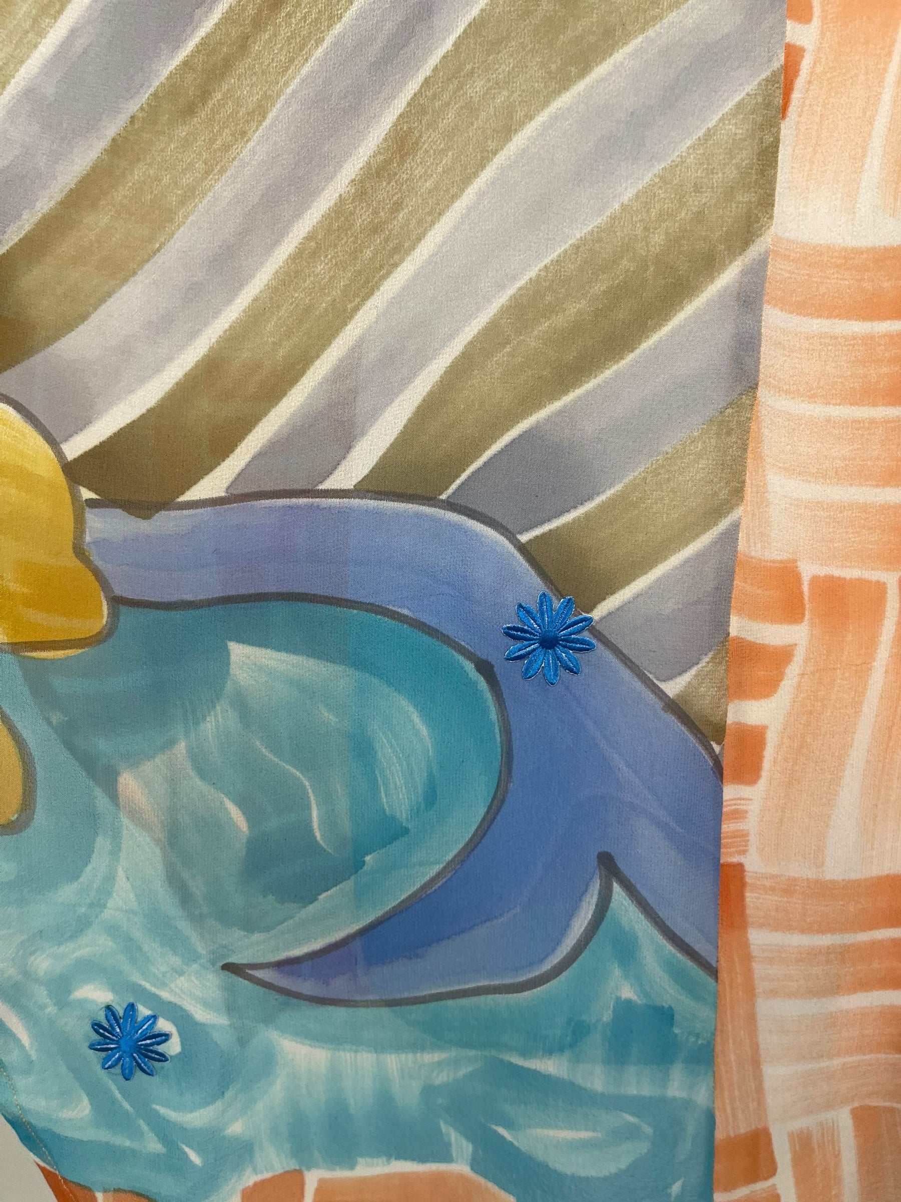 PREVIEW PRG8601 Sheer Avatar Pure Silk Waterfall Top by FEBRUARY2026 – Handmade ethical Waterfall Top from sariKNOTsari using upcycled silk. Designed in Canada for travel and slow fashion, loved from Toronto to LA to Sydney.