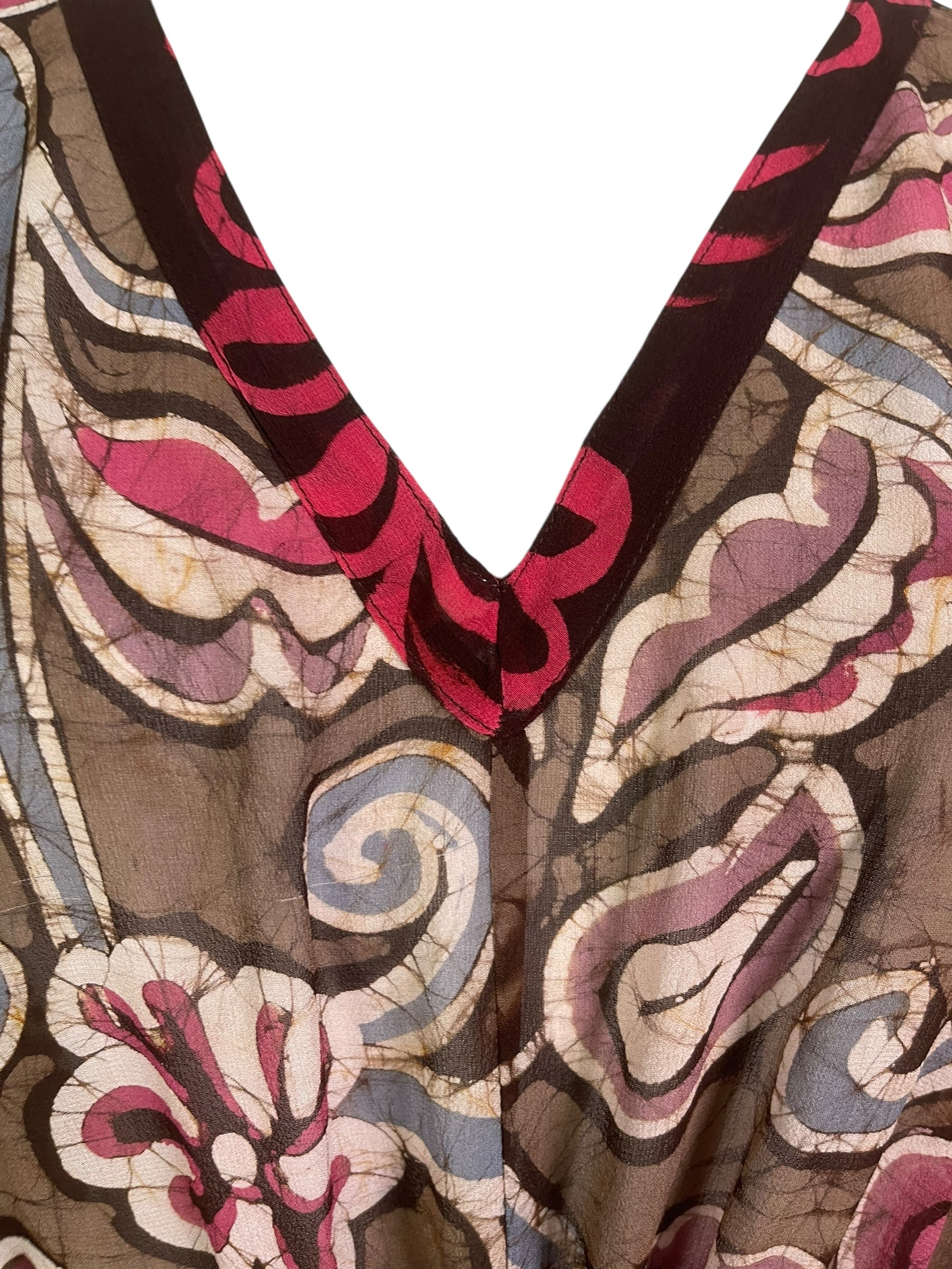 PRG8869 Sheer Avatar Pure Silk Maxi Kaftan