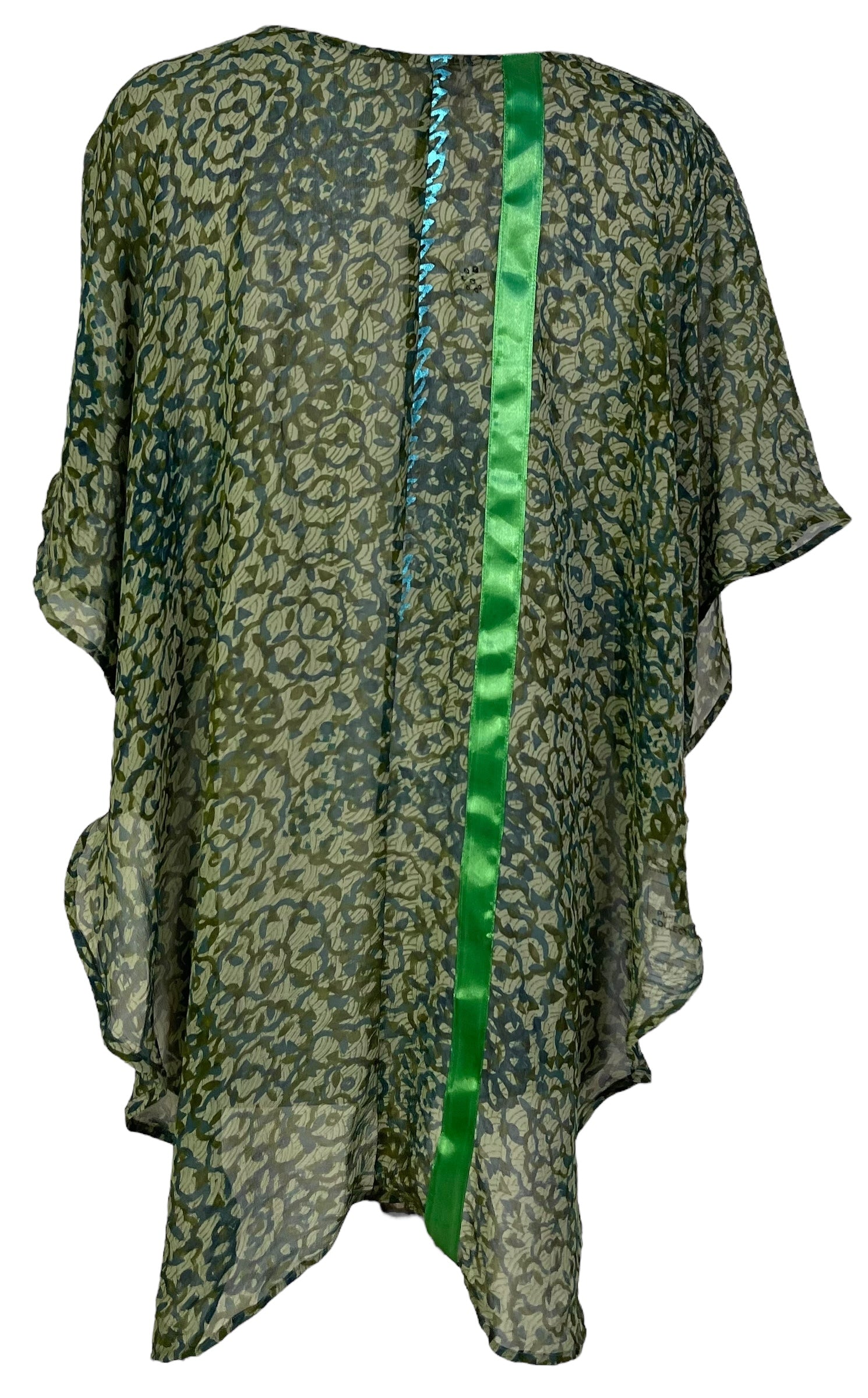 PRG7112 Sheer Wabi Sabi Pure Silk Waterfall Top